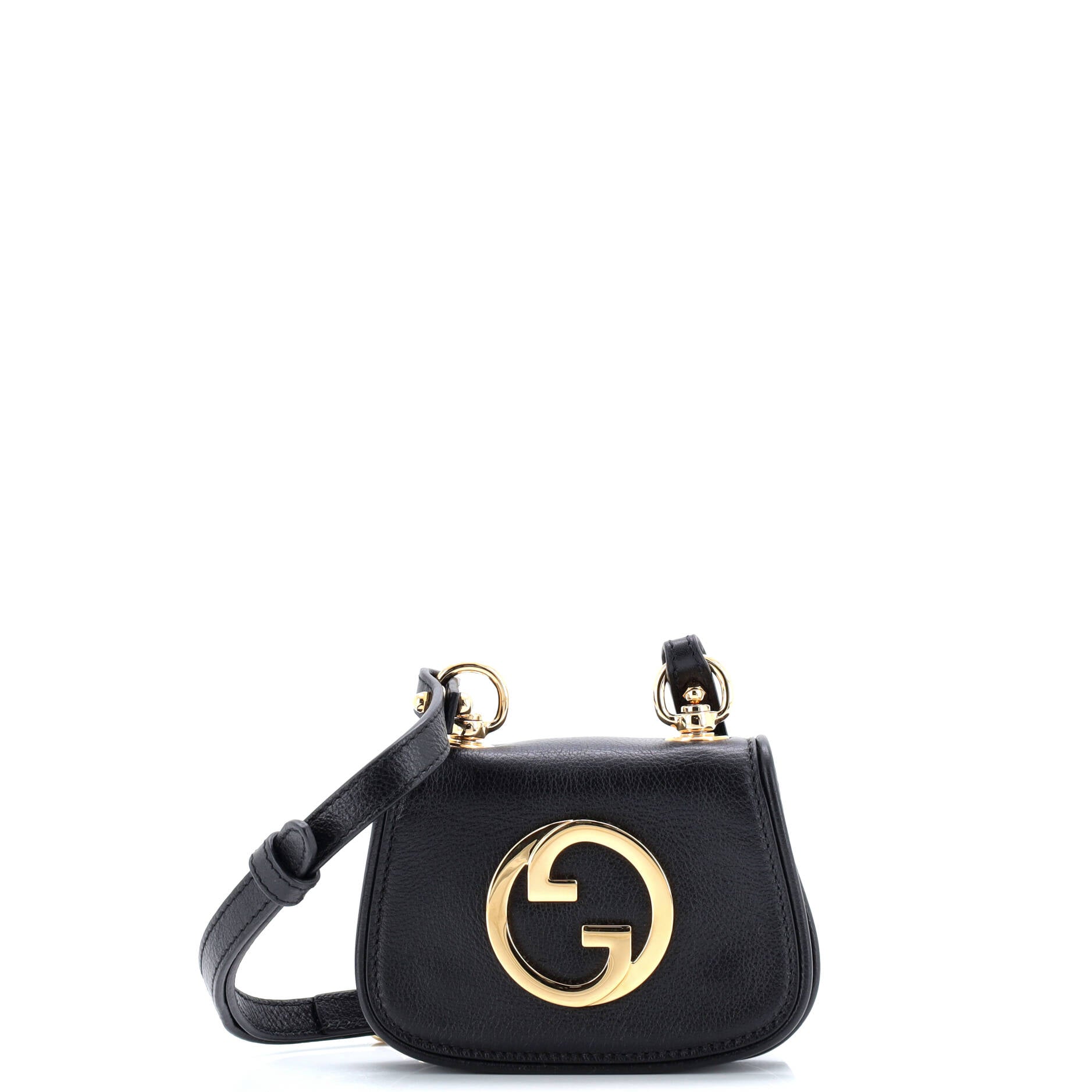 Gucci Blondie NM Card Case Wallet with Strap Leather