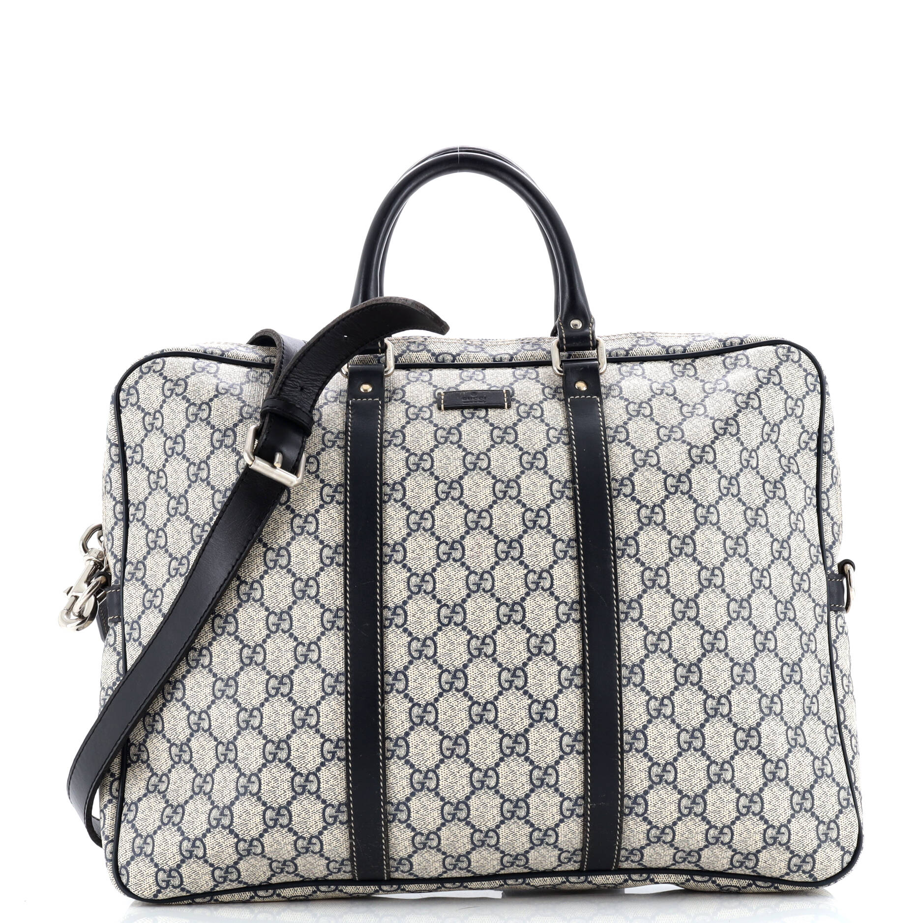 Gucci Convertible Briefcase GG Coated Canvas with Leather Large