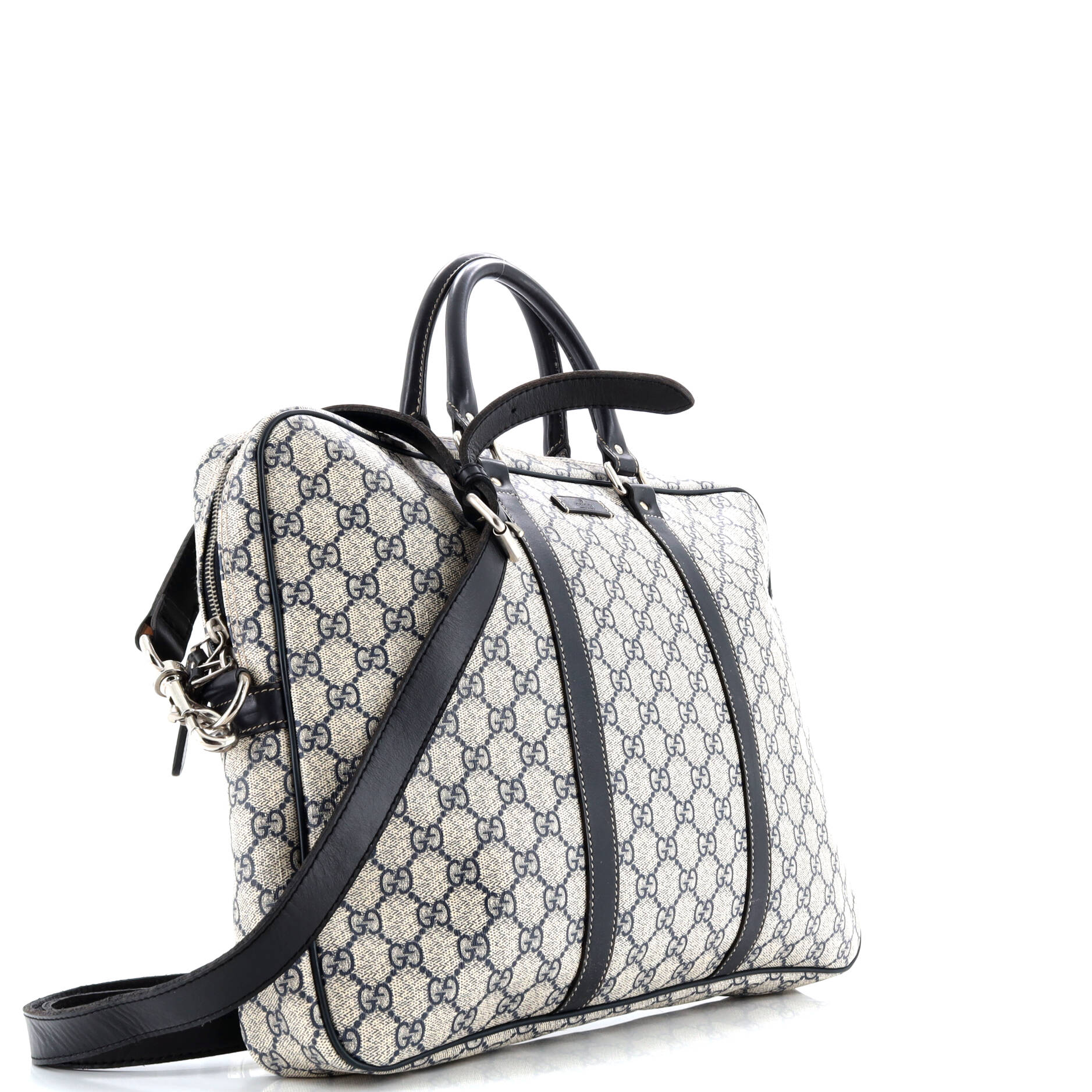 Gucci Convertible Briefcase GG Coated Canvas with Leather Large