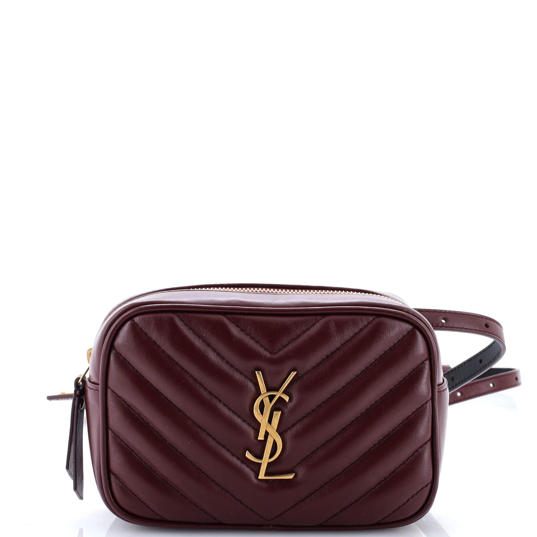 Saint Laurent Lou Belt Bag Matelasse Chevron Leather
