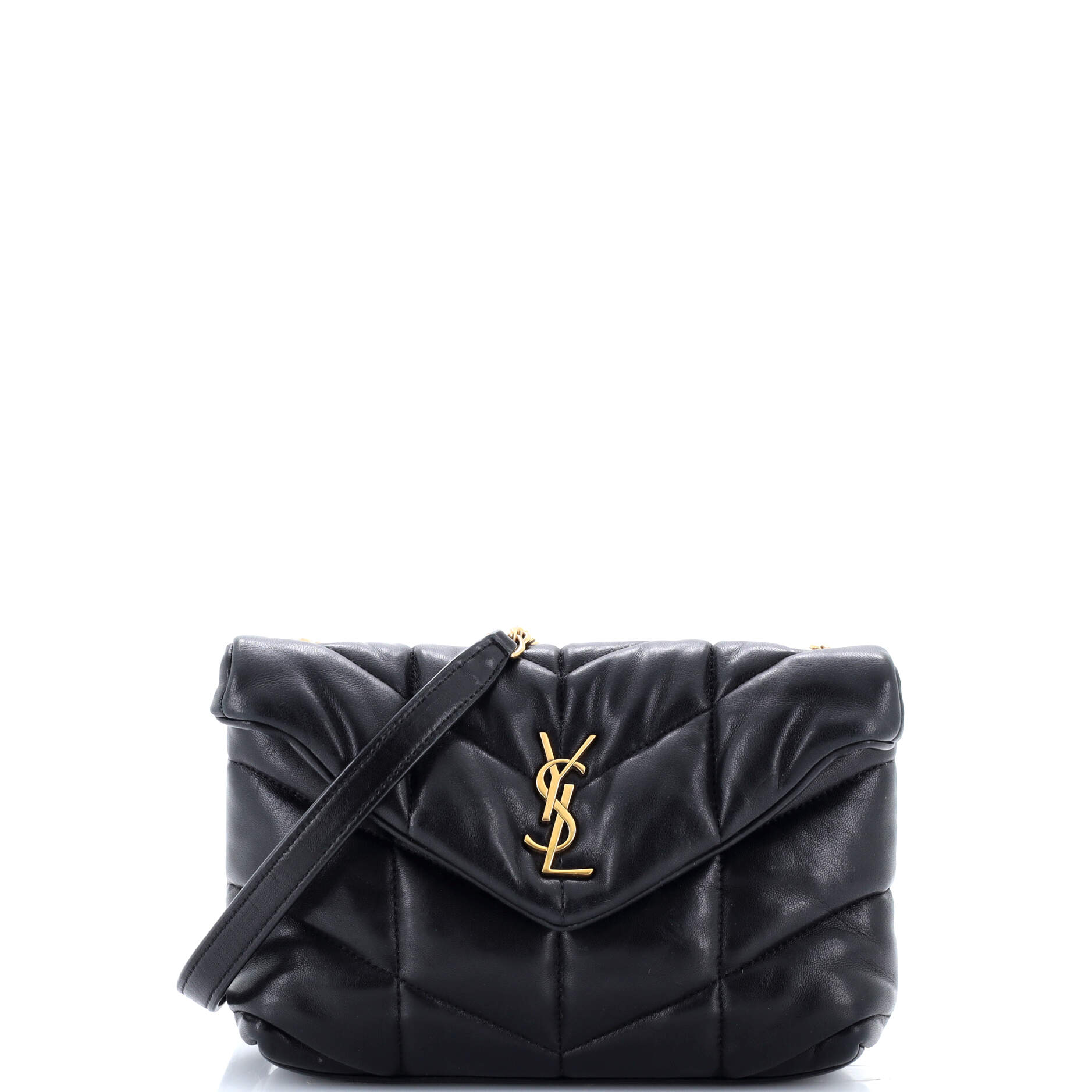 Saint Laurent Loulou Puffer Shoulder Bag Quilted Leather Mini