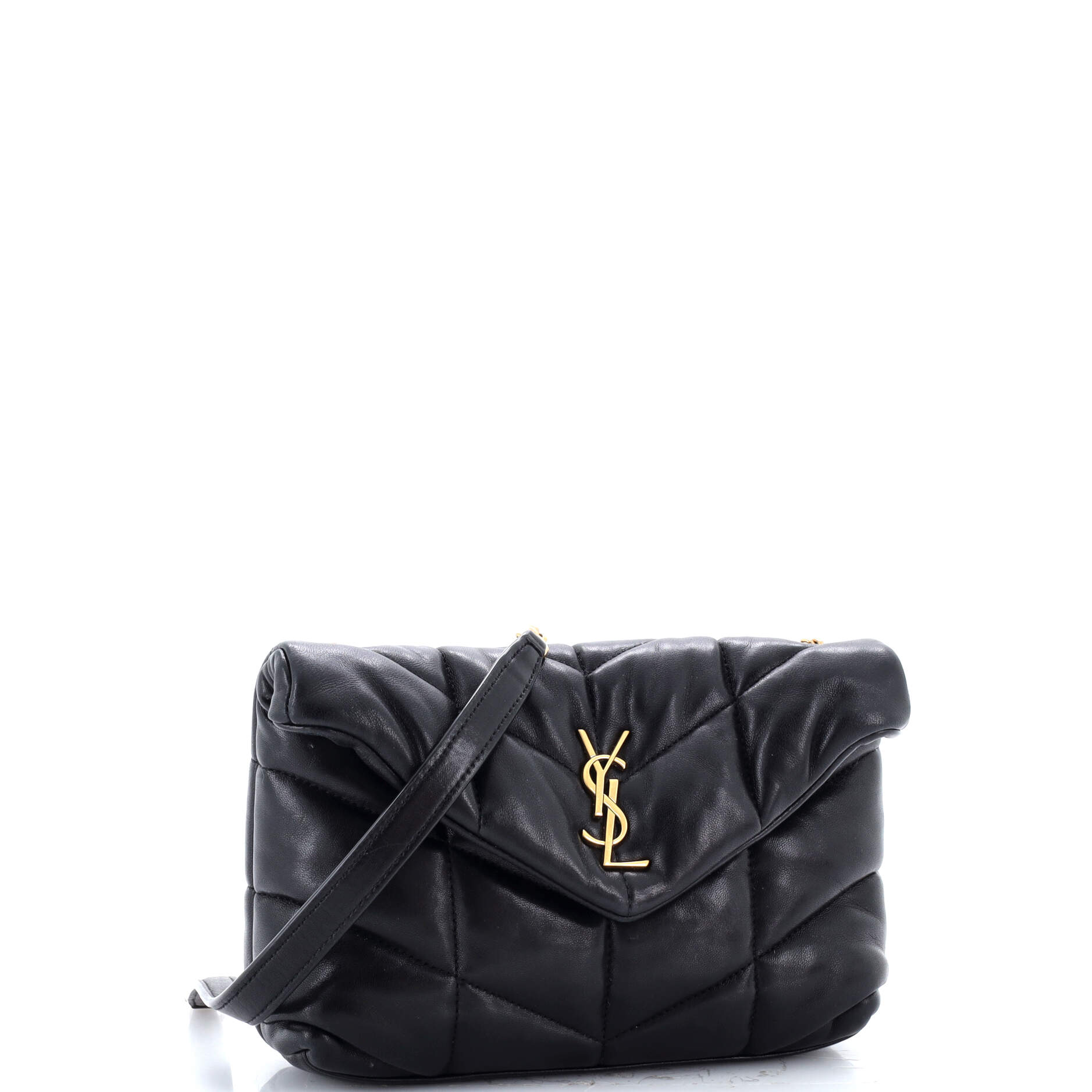 Saint Laurent Loulou Puffer Shoulder Bag Quilted Leather Mini
