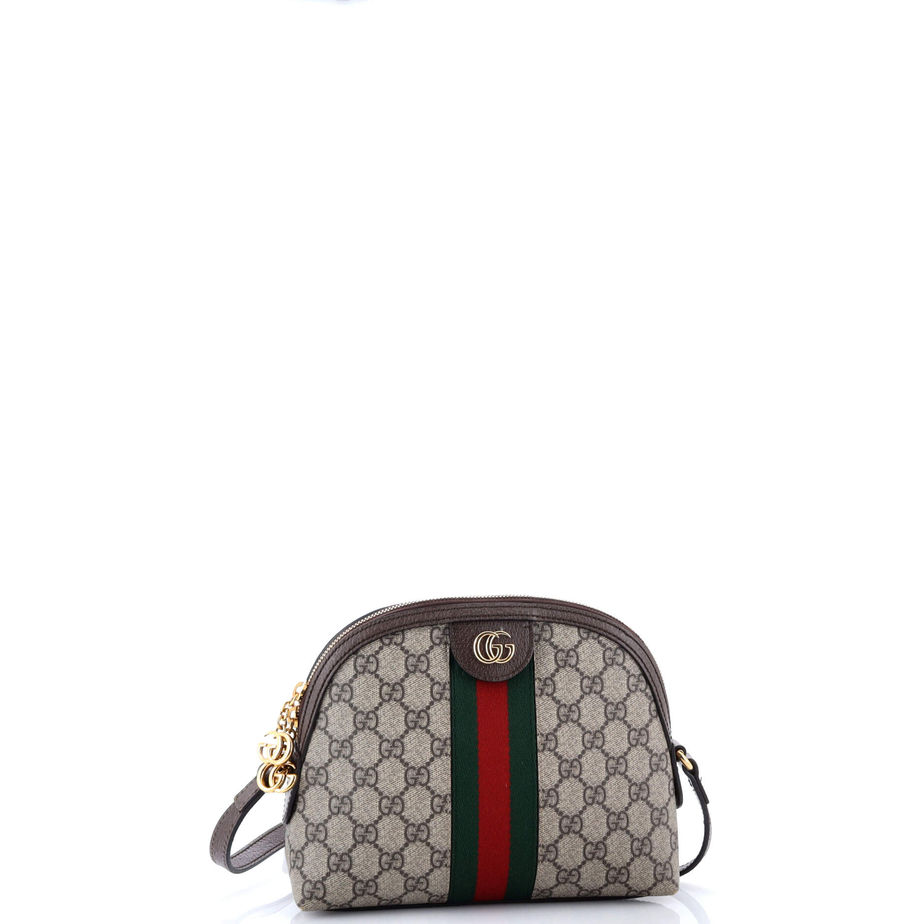 Gucci Ophidia Dome Shoulder Bag GG Coated Canvas Small