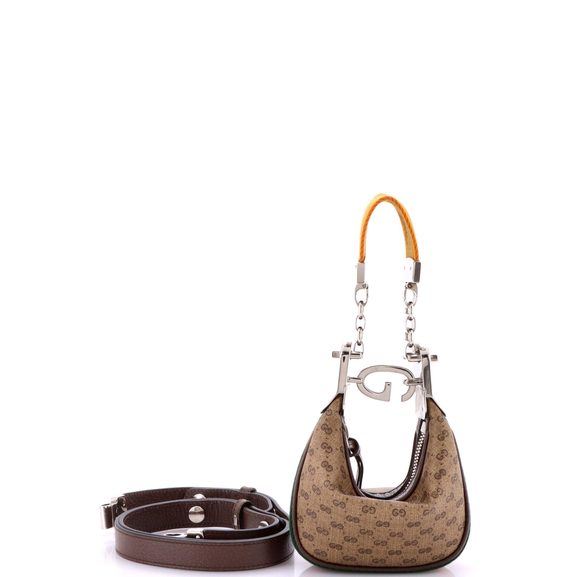 Gucci Attache Shoulder Bag Micro GG Coated Canvas Mini