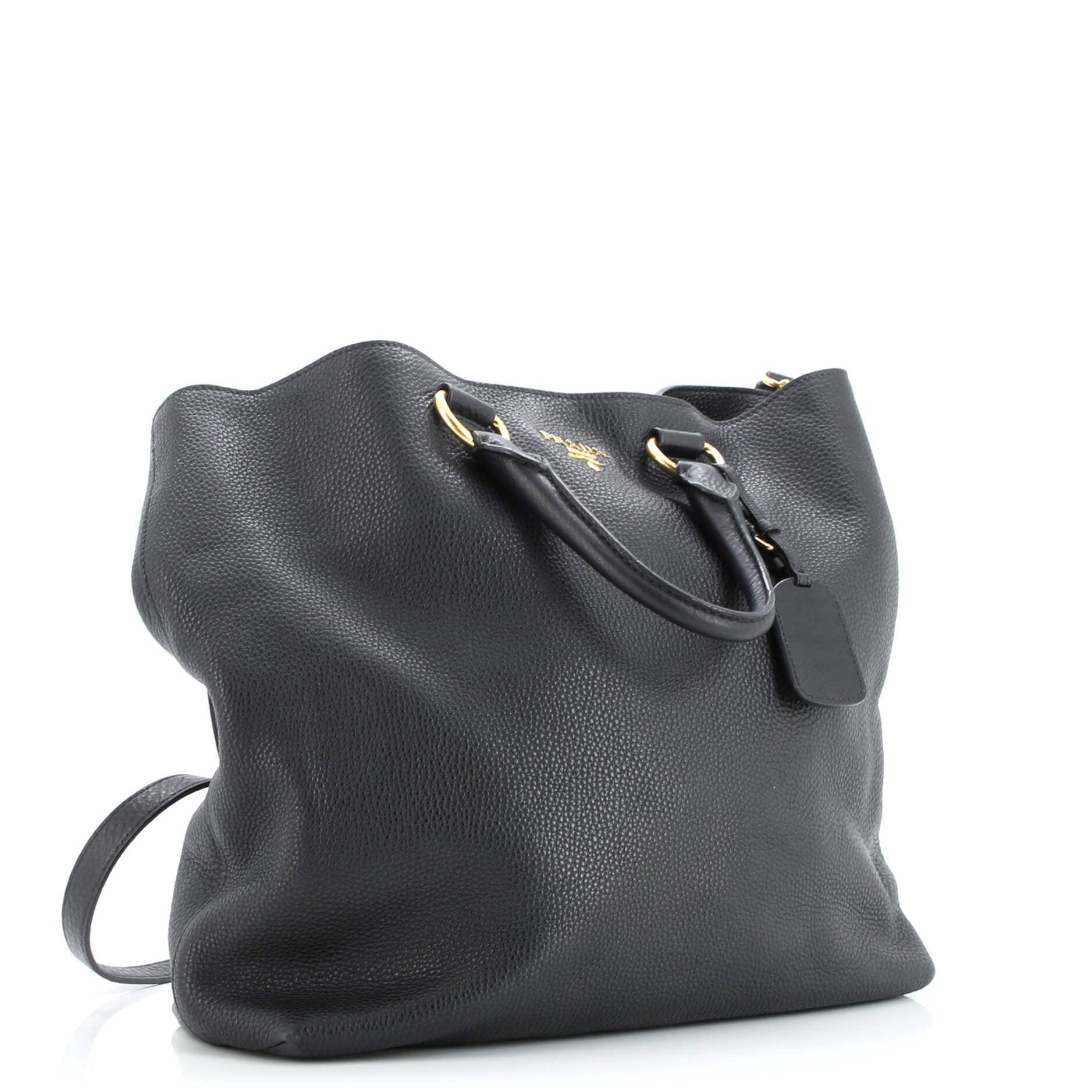 Prada Convertible Shopper Tote Vitello Daino Large
