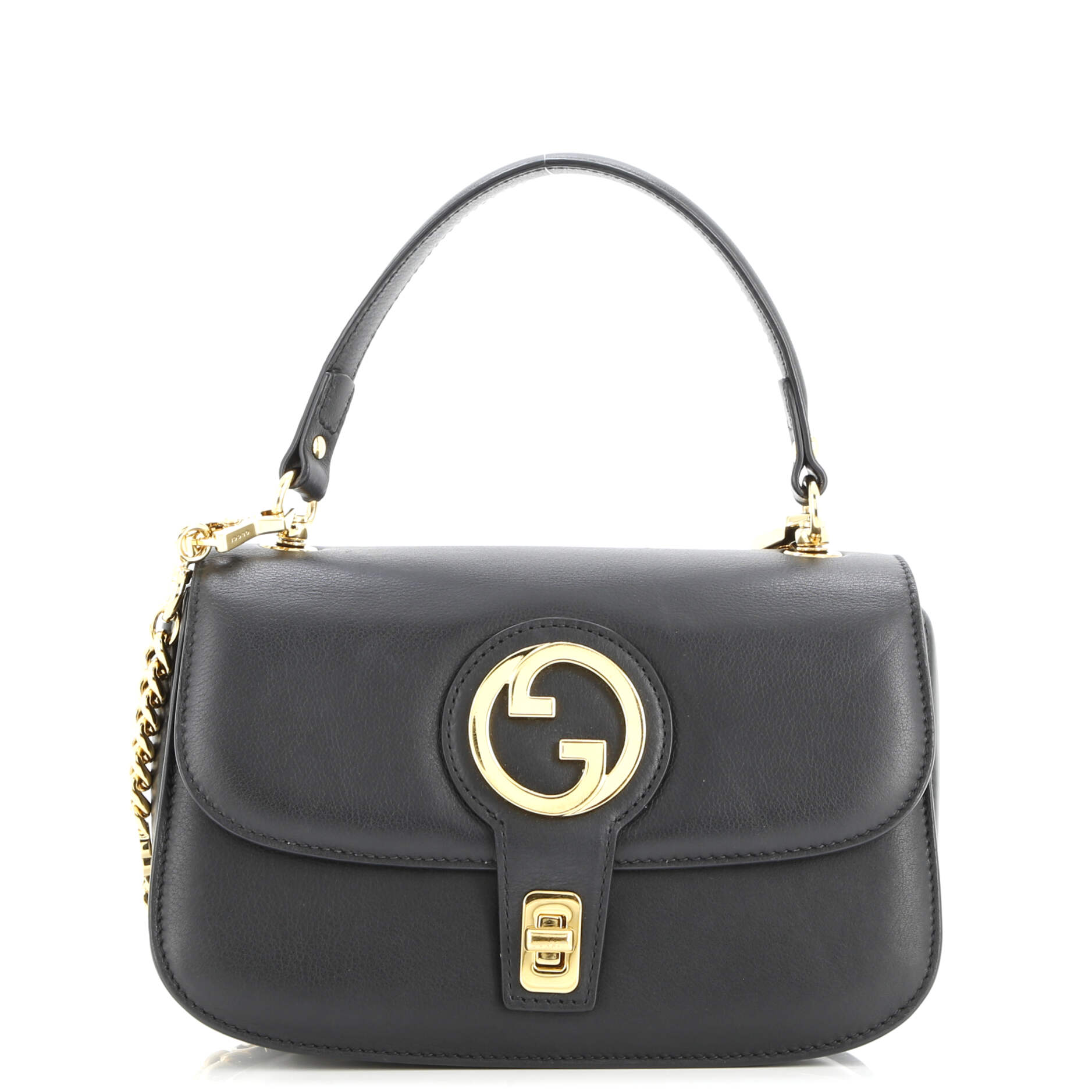 Gucci Blondie NM Chain Top Handle Bag Leather Small