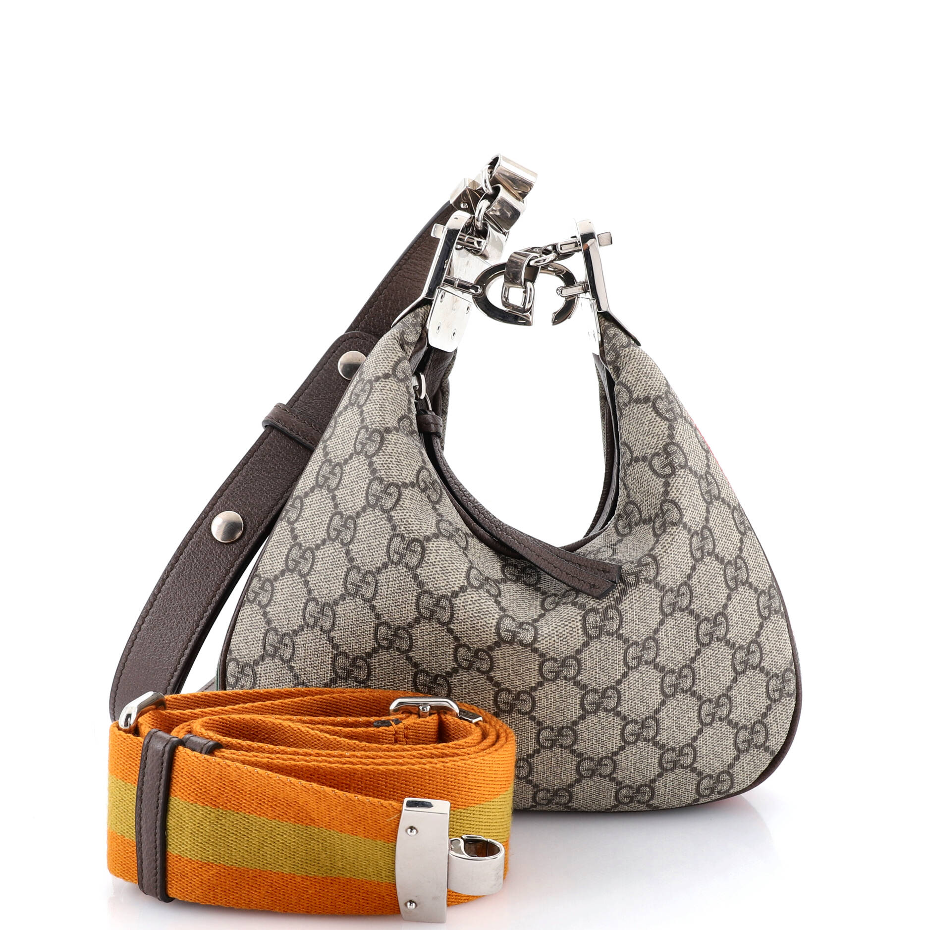 Gucci Attache Shoulder Bag GG Coated Canvas Small