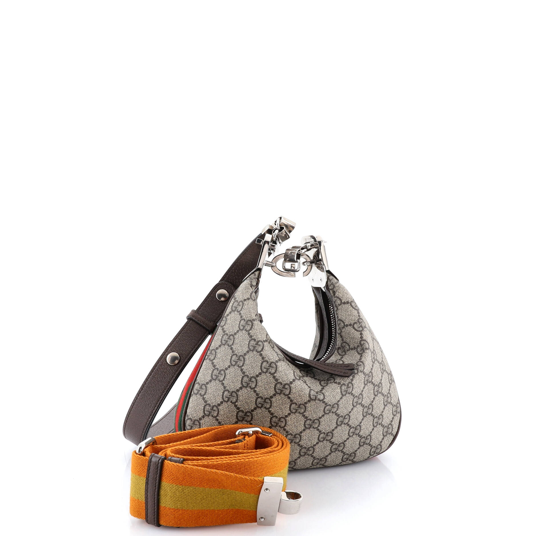 Gucci Attache Shoulder Bag GG Coated Canvas Small