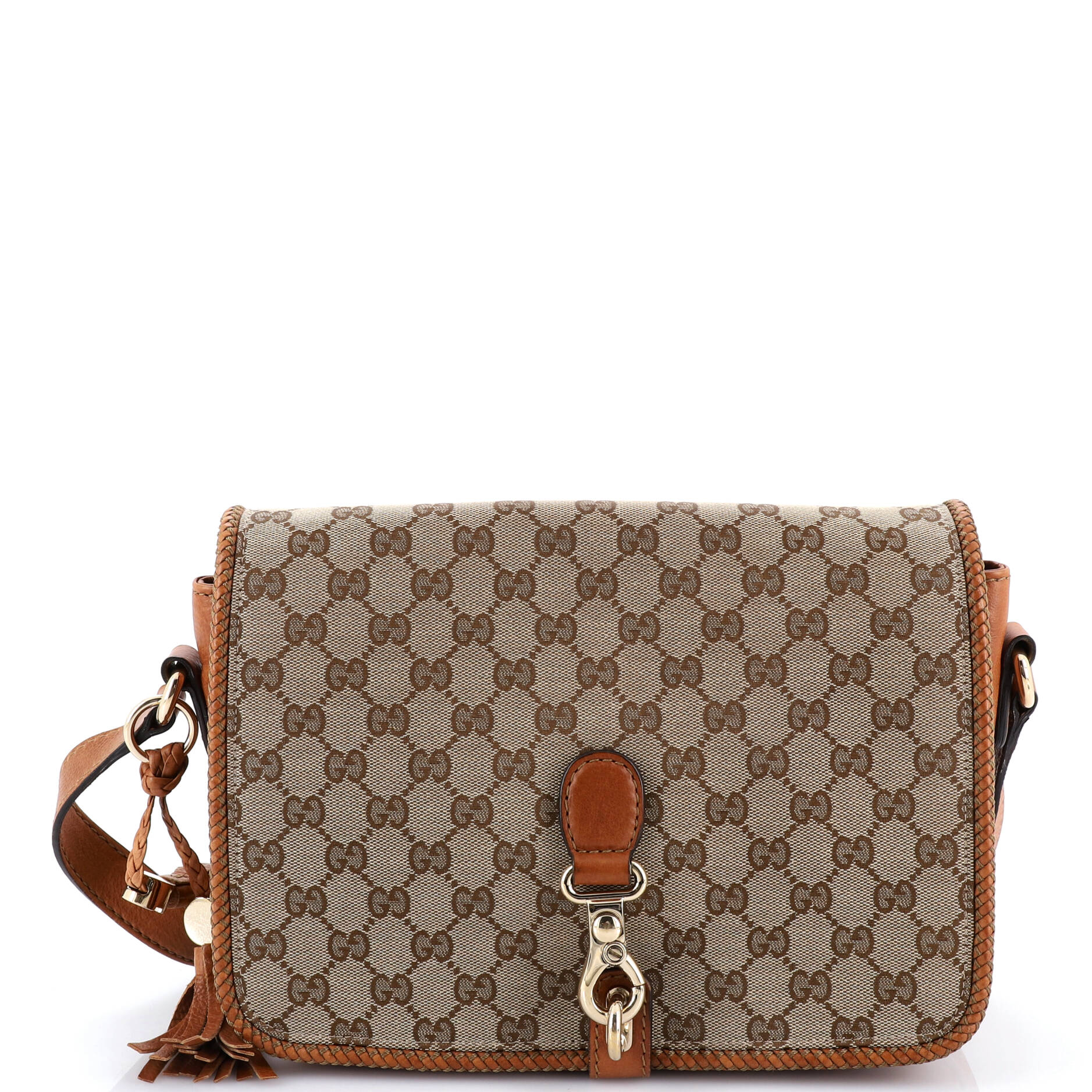 Gucci Marrakech Messenger Bag GG Canvas with Leather Medium