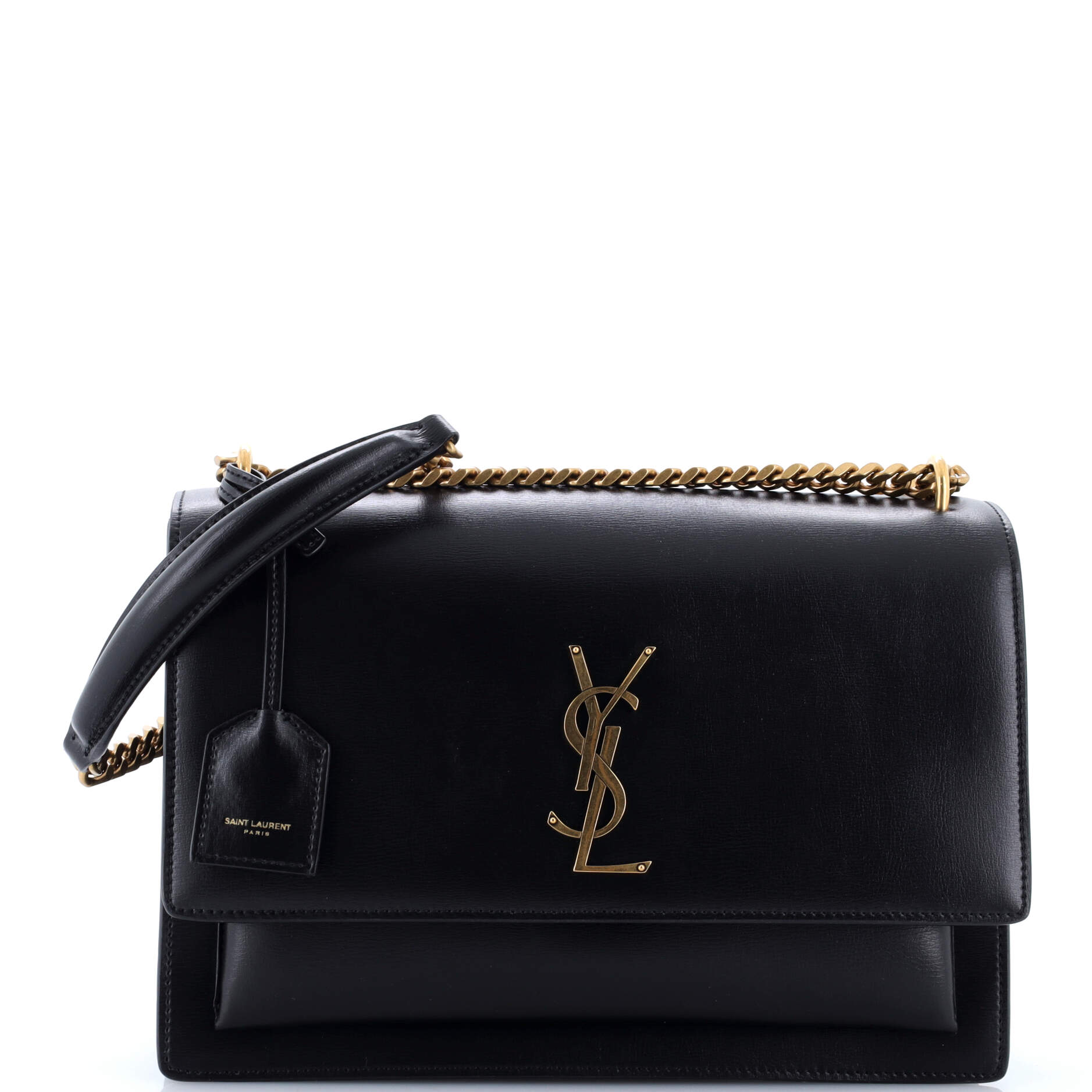 Saint Laurent Sunset Crossbody Bag Leather Large