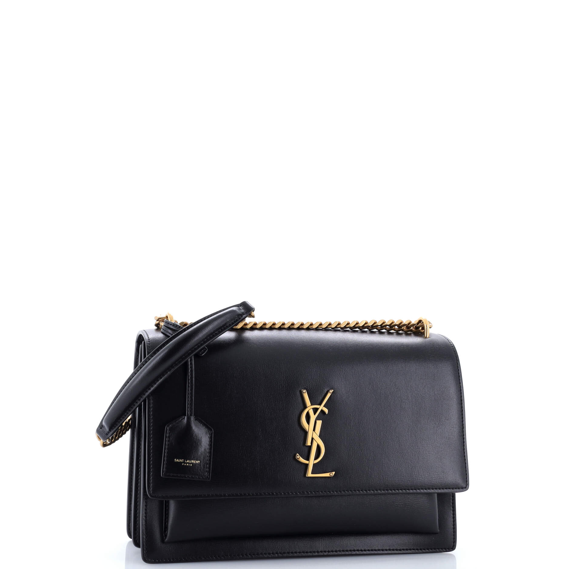Saint Laurent Sunset Crossbody Bag Leather Large