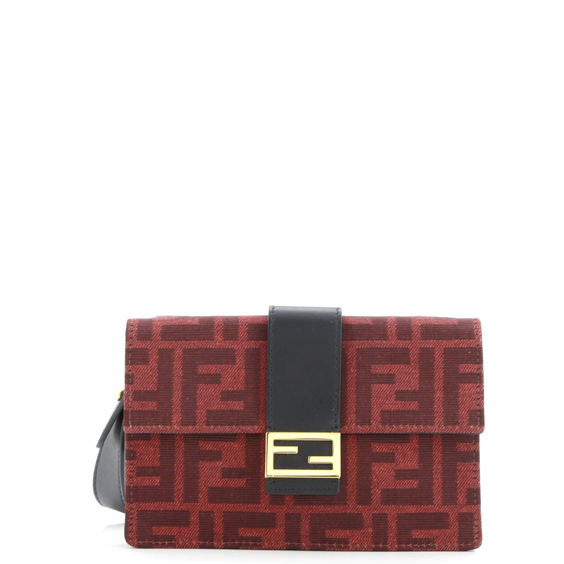 Fendi Baguette Convertible Pouch Zucca Canvas