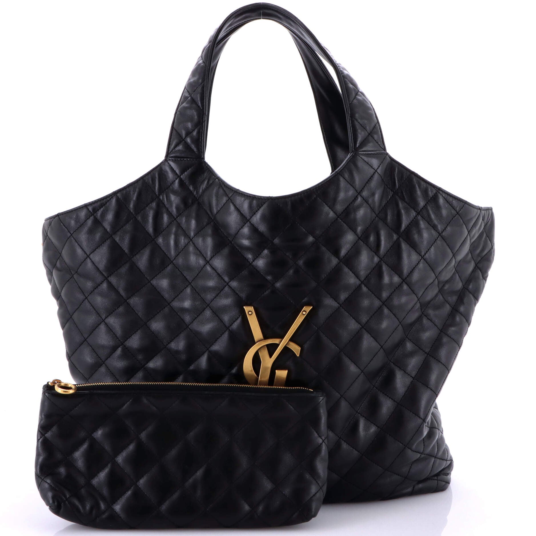 Saint Laurent Icare Shopping Tote Quilted Leather Maxi