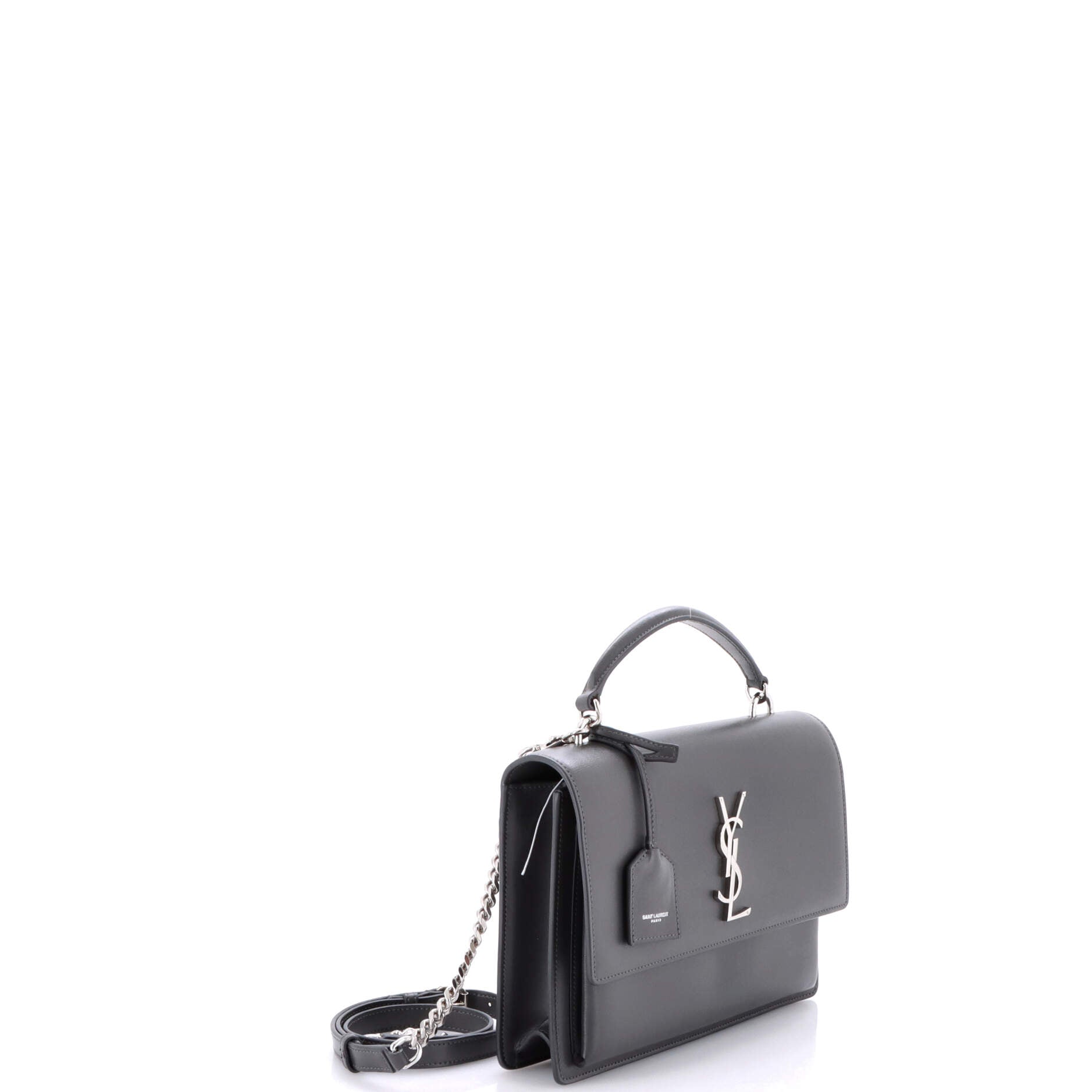 Saint Laurent Sunset Top Handle Shoulder Bag Leather Medium