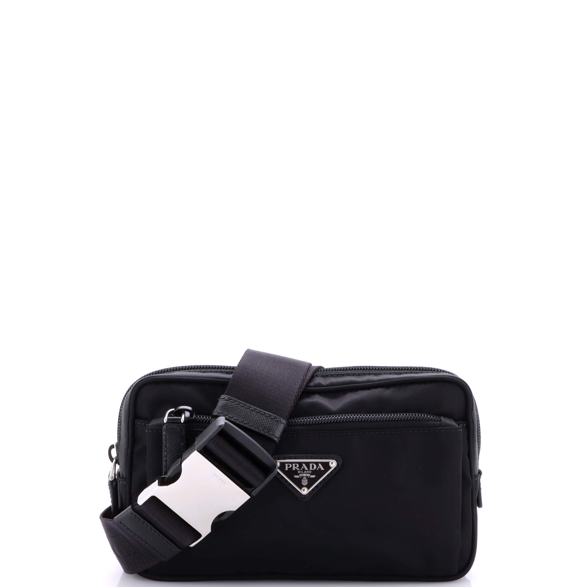 Prada Front Pocket Belt Bag Re-Nylon with Saffiano Leather