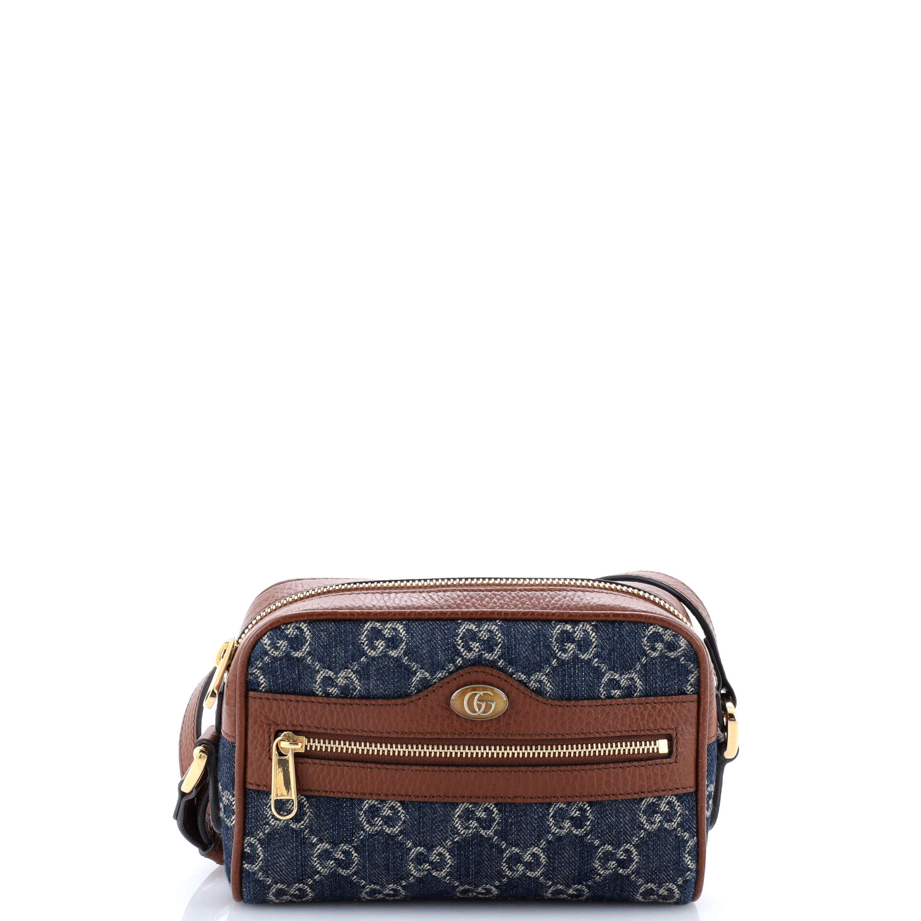 Gucci Ophidia Shoulder Bag GG Denim Mini