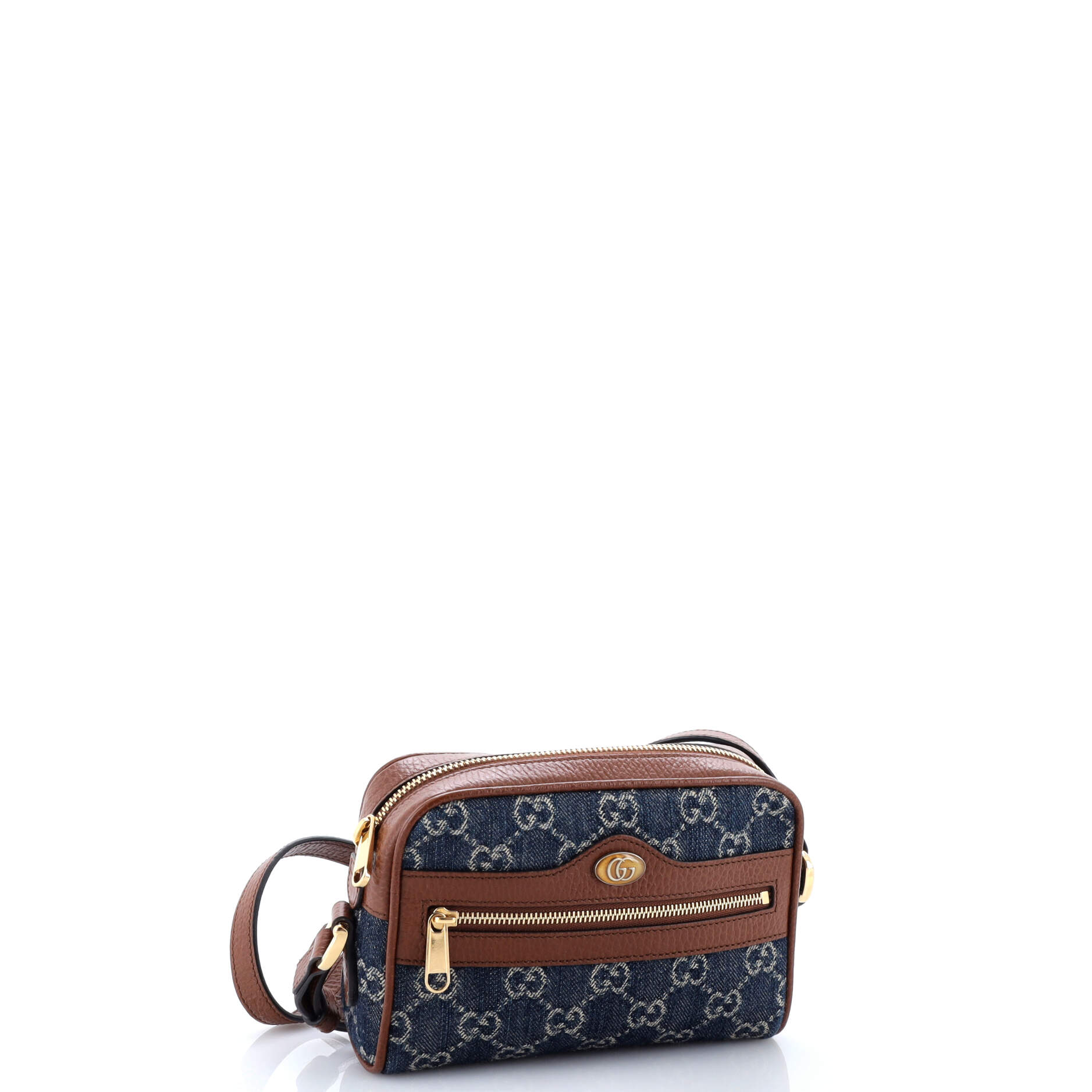 Gucci Ophidia Shoulder Bag GG Denim Mini
