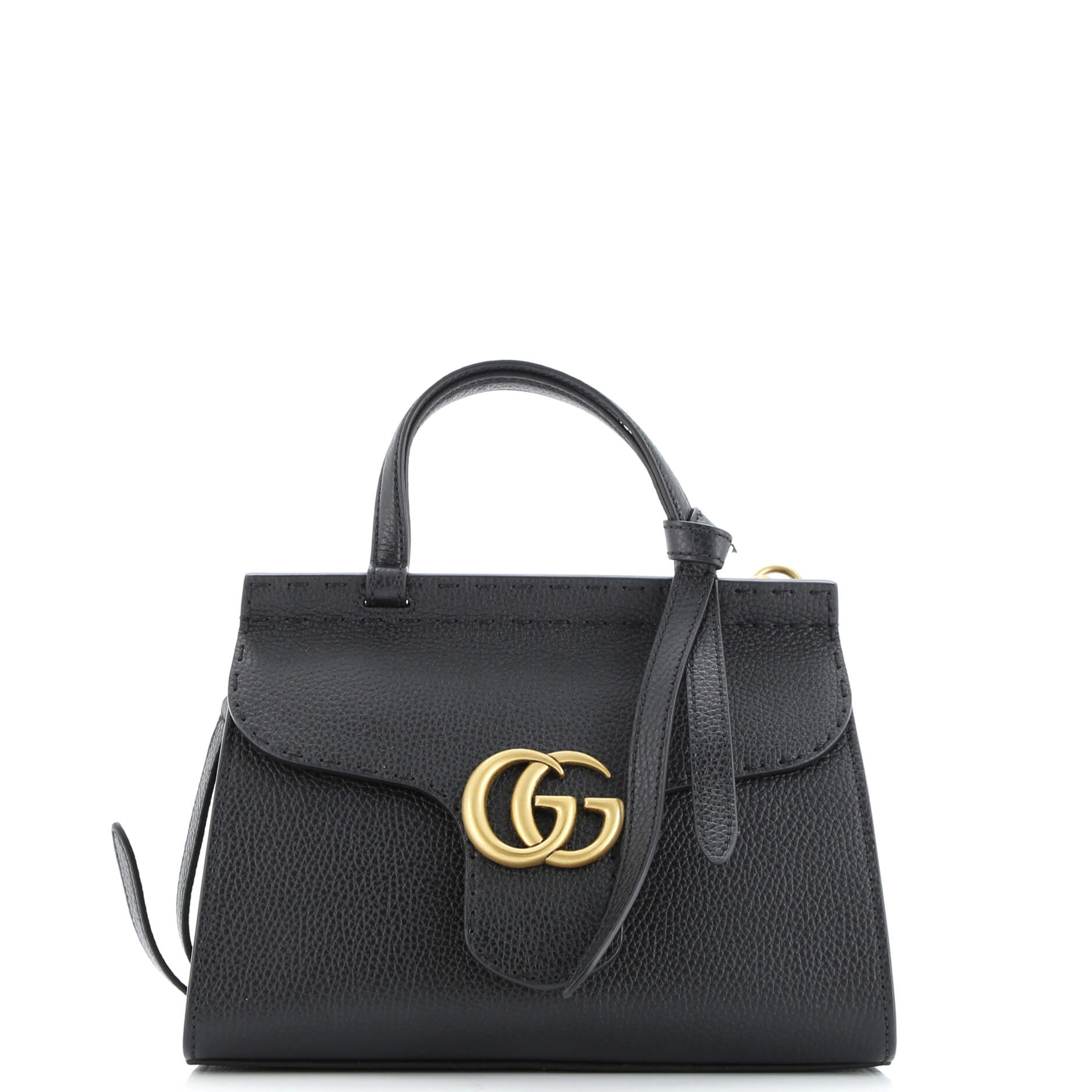Gucci GG Marmont Top Handle Bag Leather Mini