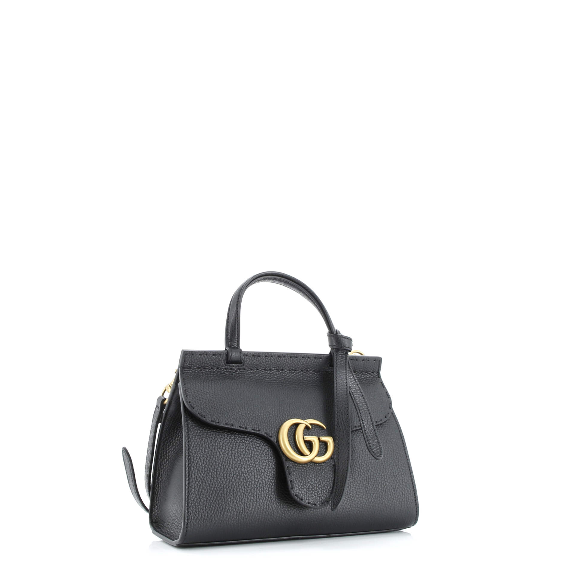Gucci GG Marmont Top Handle Bag Leather Mini