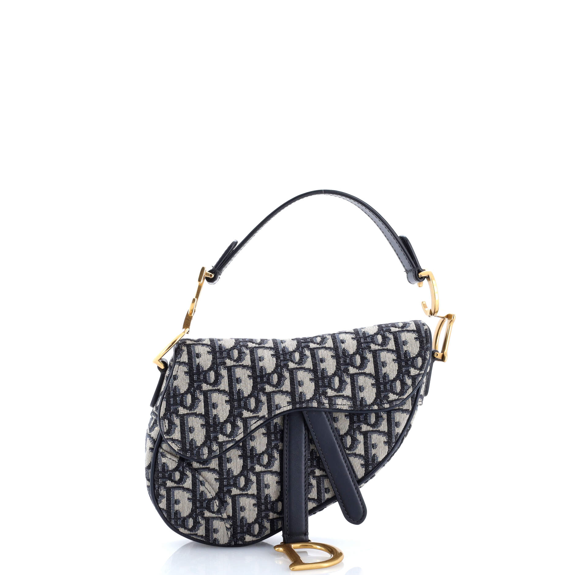 Christian Dior Saddle Handbag Oblique Canvas Mini