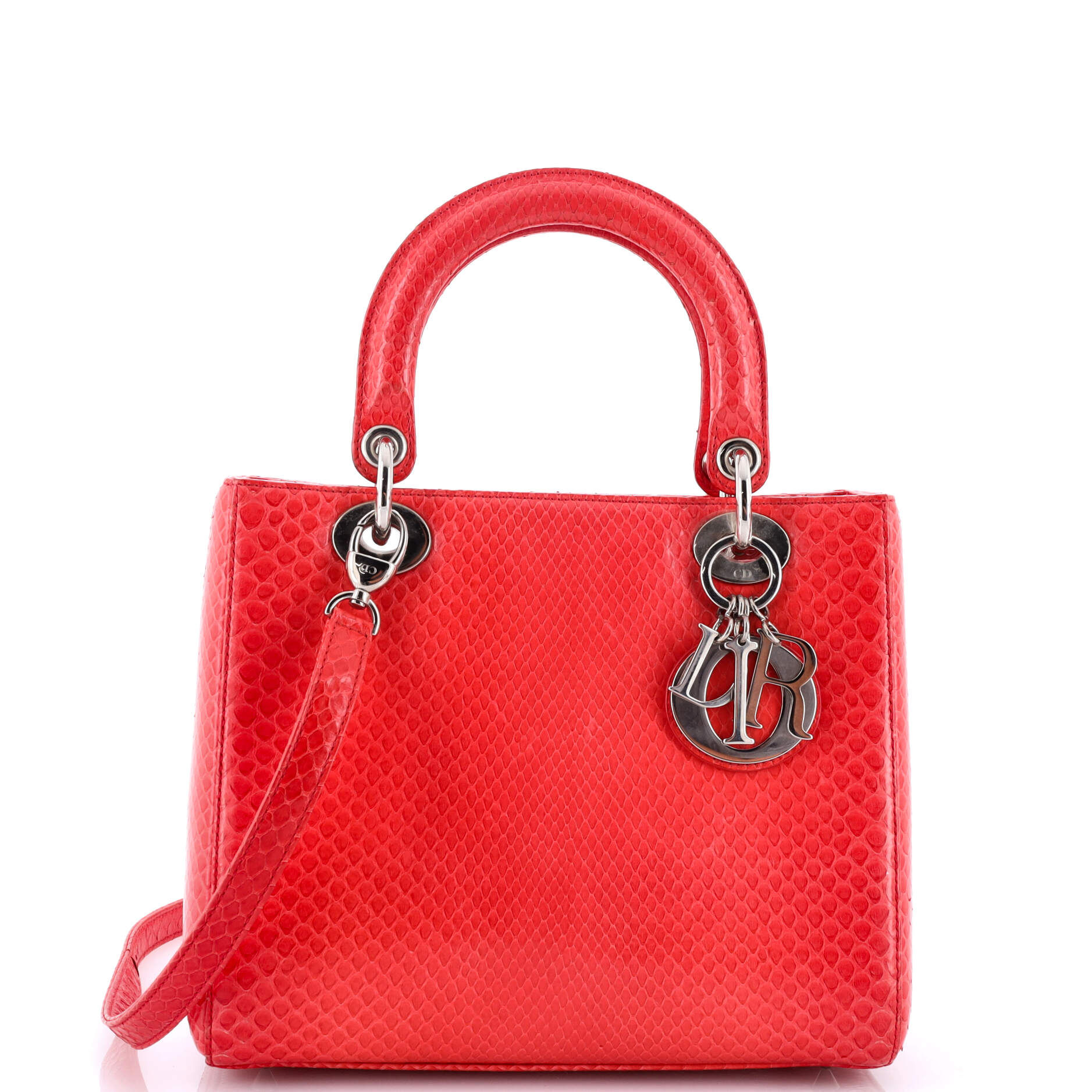 Christian Dior Lady Dior Bag Python Medium