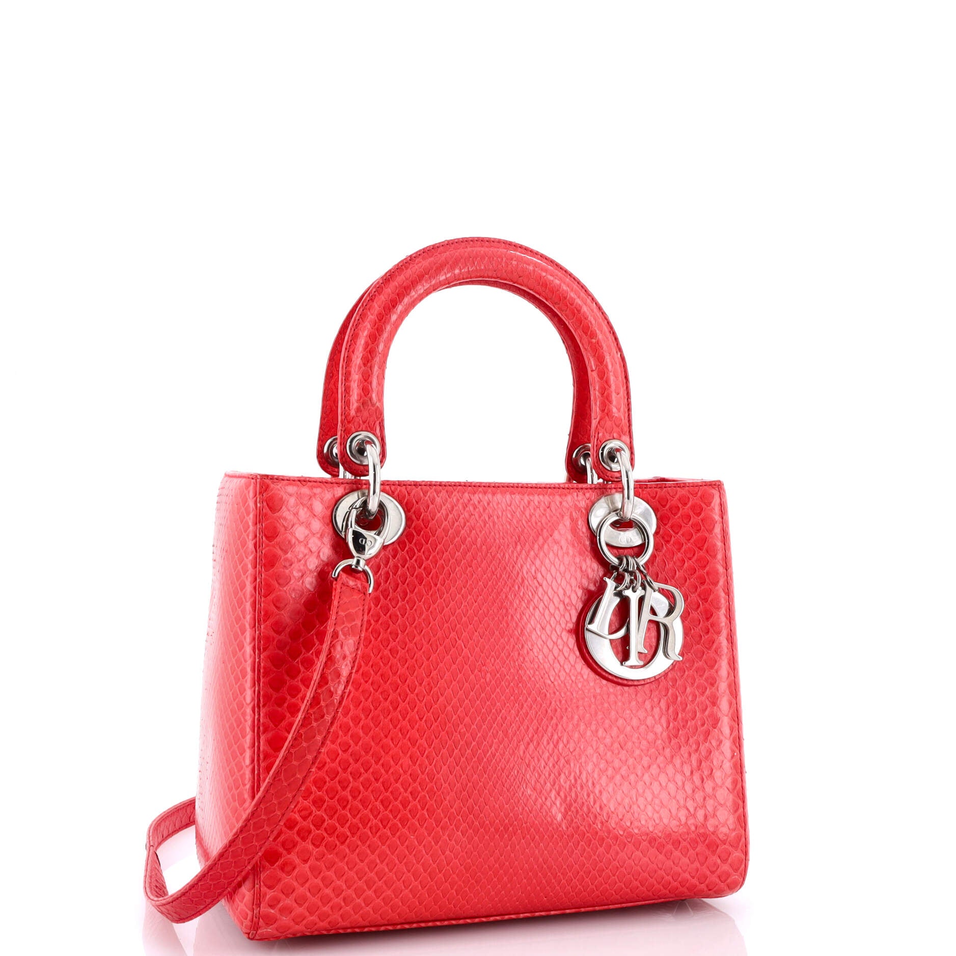Christian Dior Lady Dior Bag Python Medium