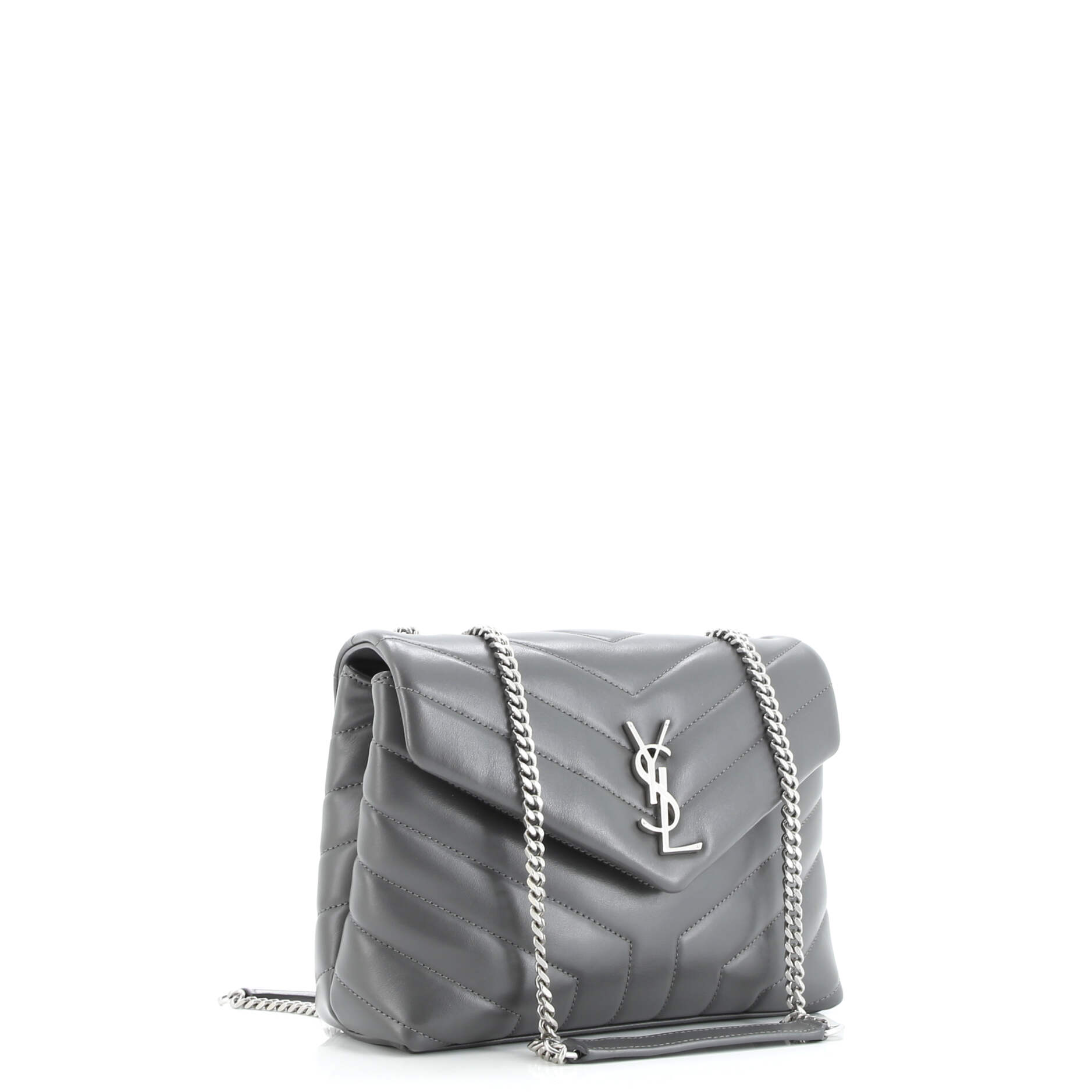 Saint Laurent Loulou Shoulder Bag Matelasse Chevron Leather Small