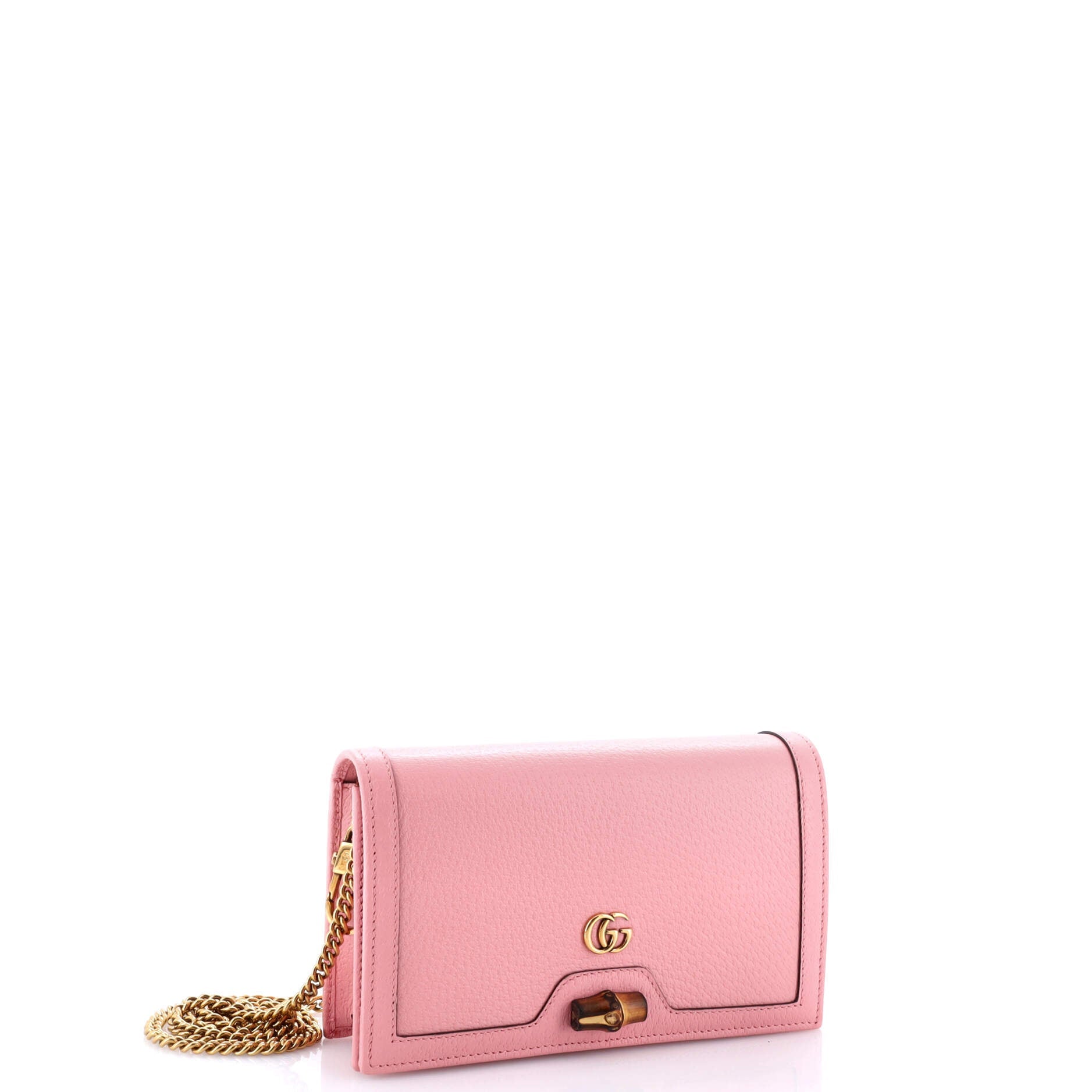 Gucci Diana Bamboo Chain Flap Bag Leather Mini