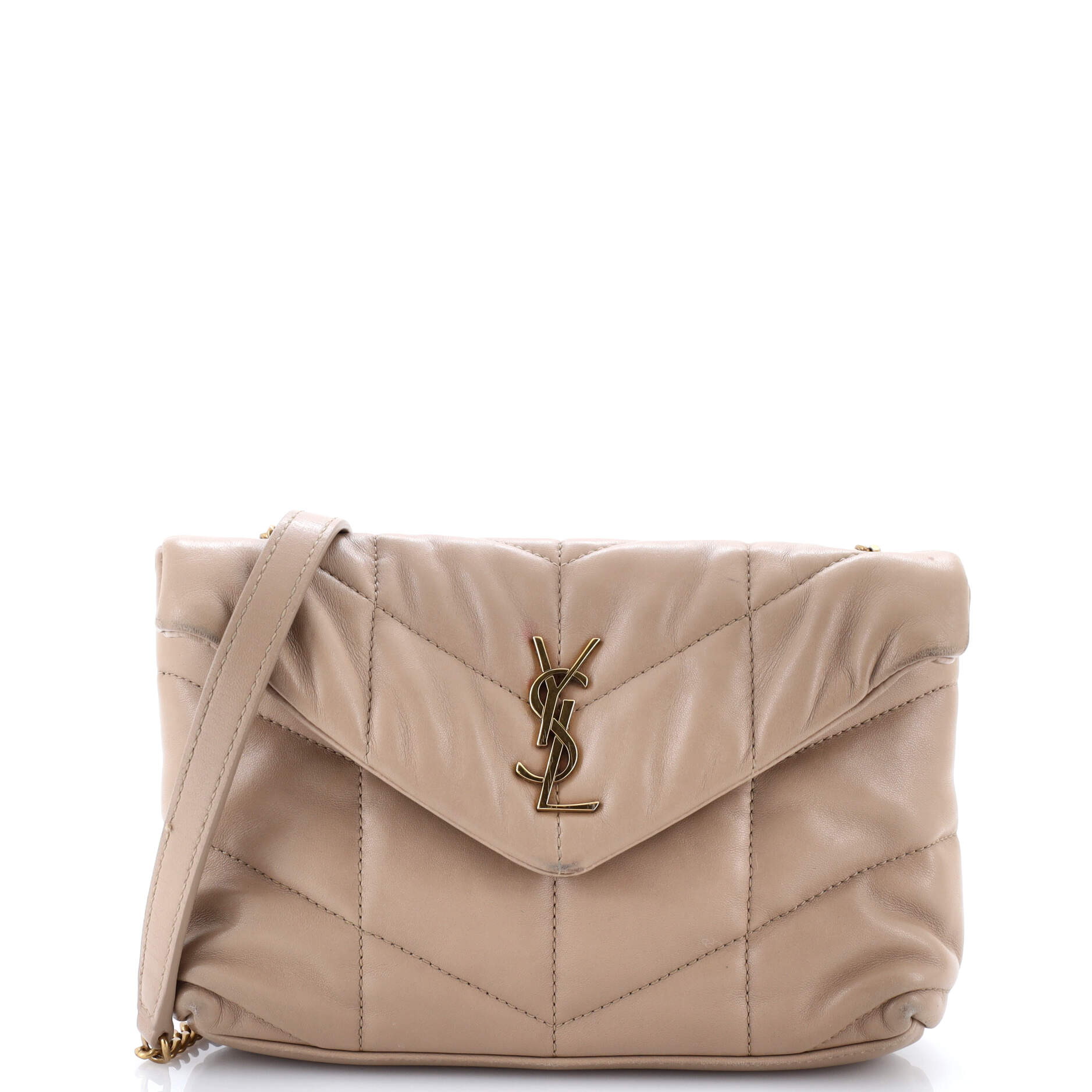 Saint Laurent Loulou Puffer Shoulder Bag Quilted Leather Mini