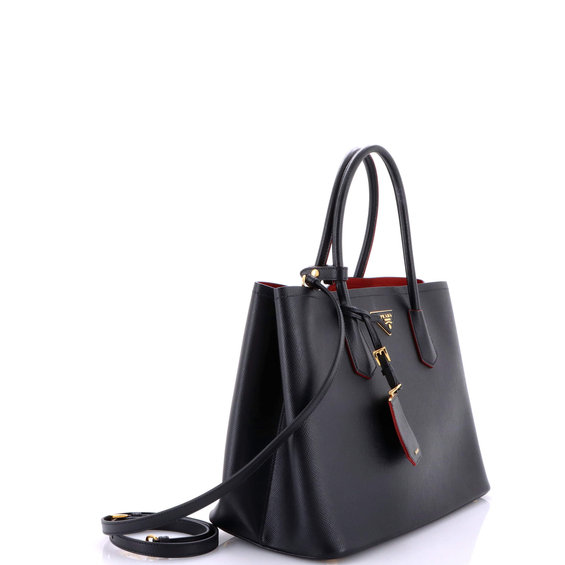 Prada Cuir Double Tote Saffiano Leather Large