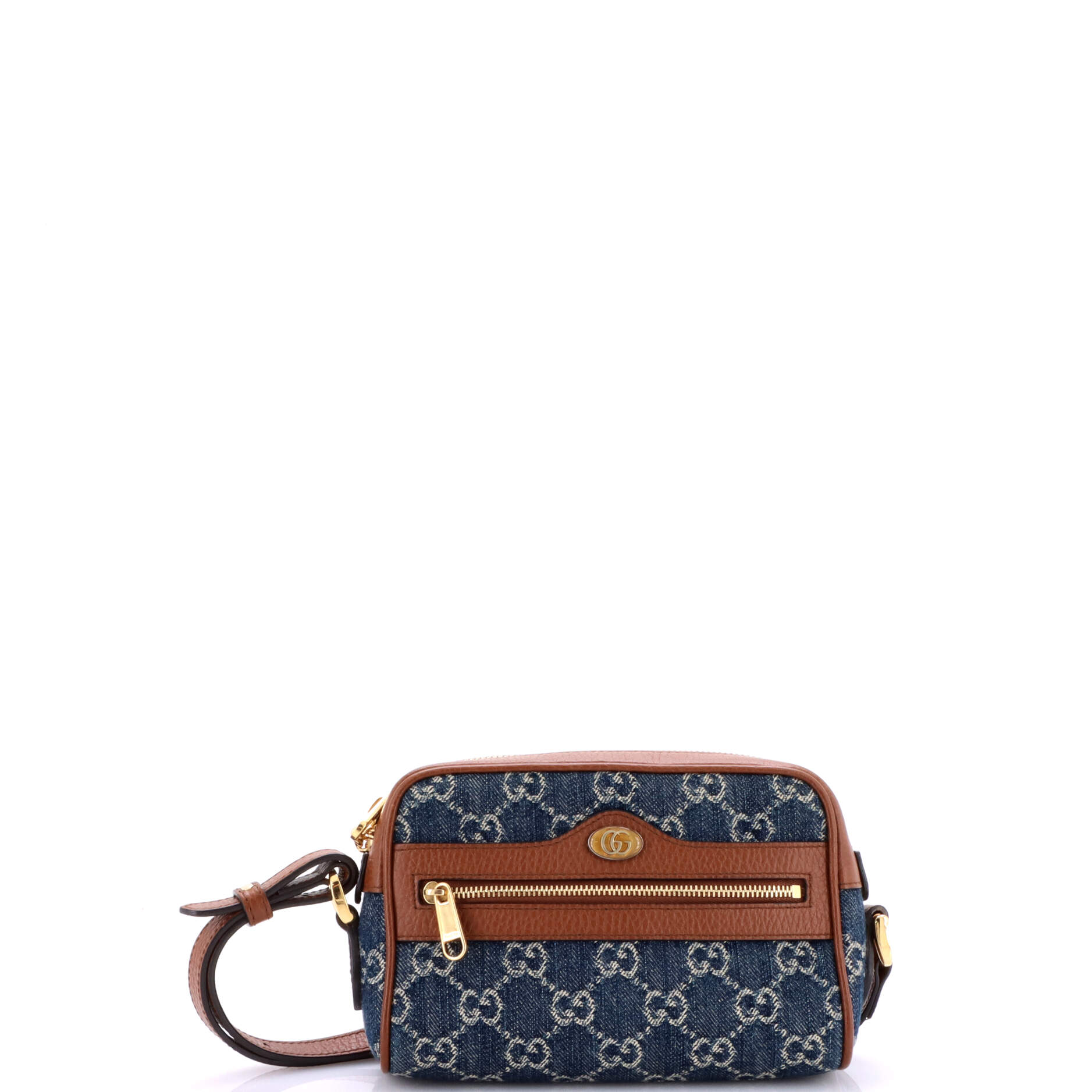 Gucci Ophidia Shoulder Bag GG Denim Mini