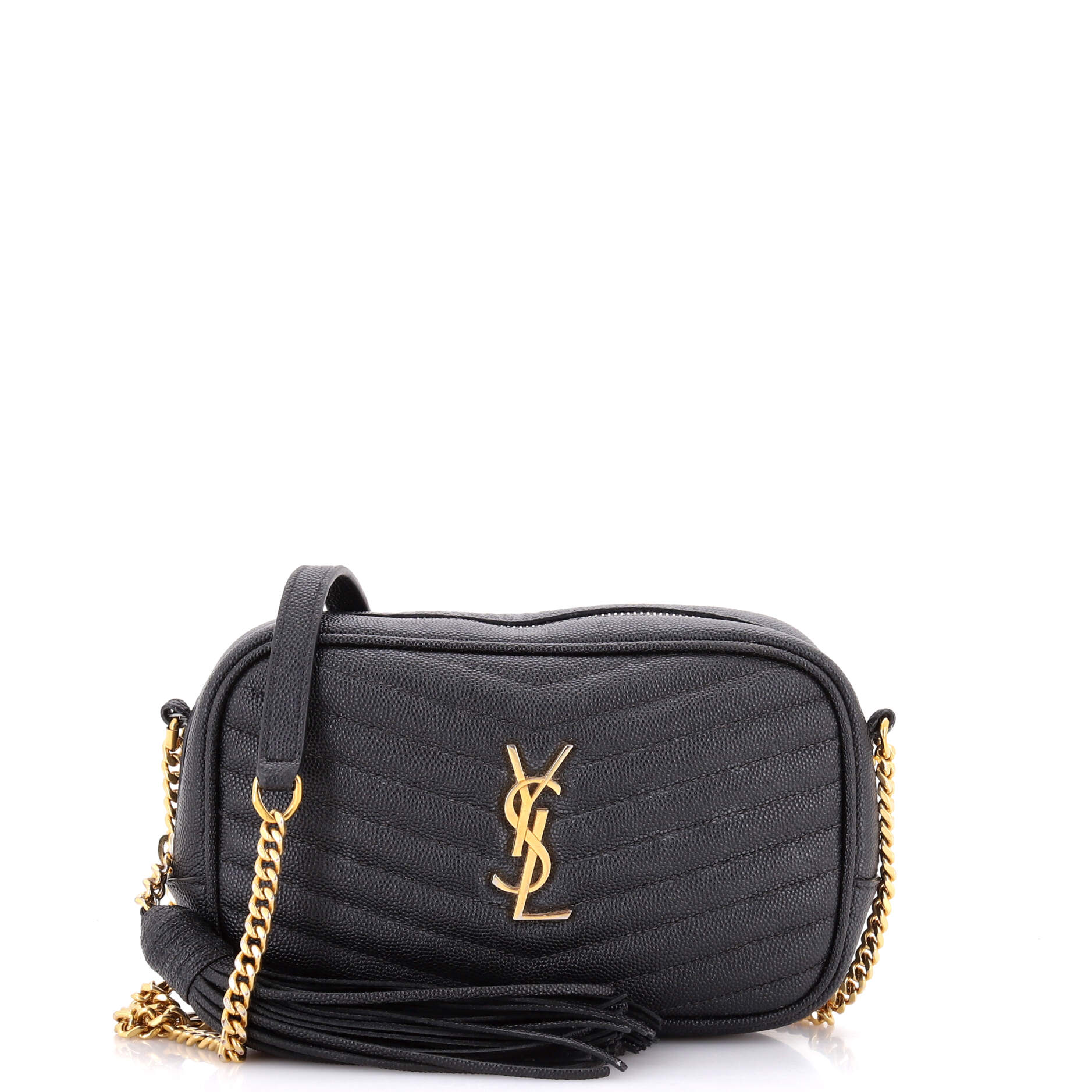 Saint Laurent LouLou Crossbody Bag Matelasse Chevron Leather Mini