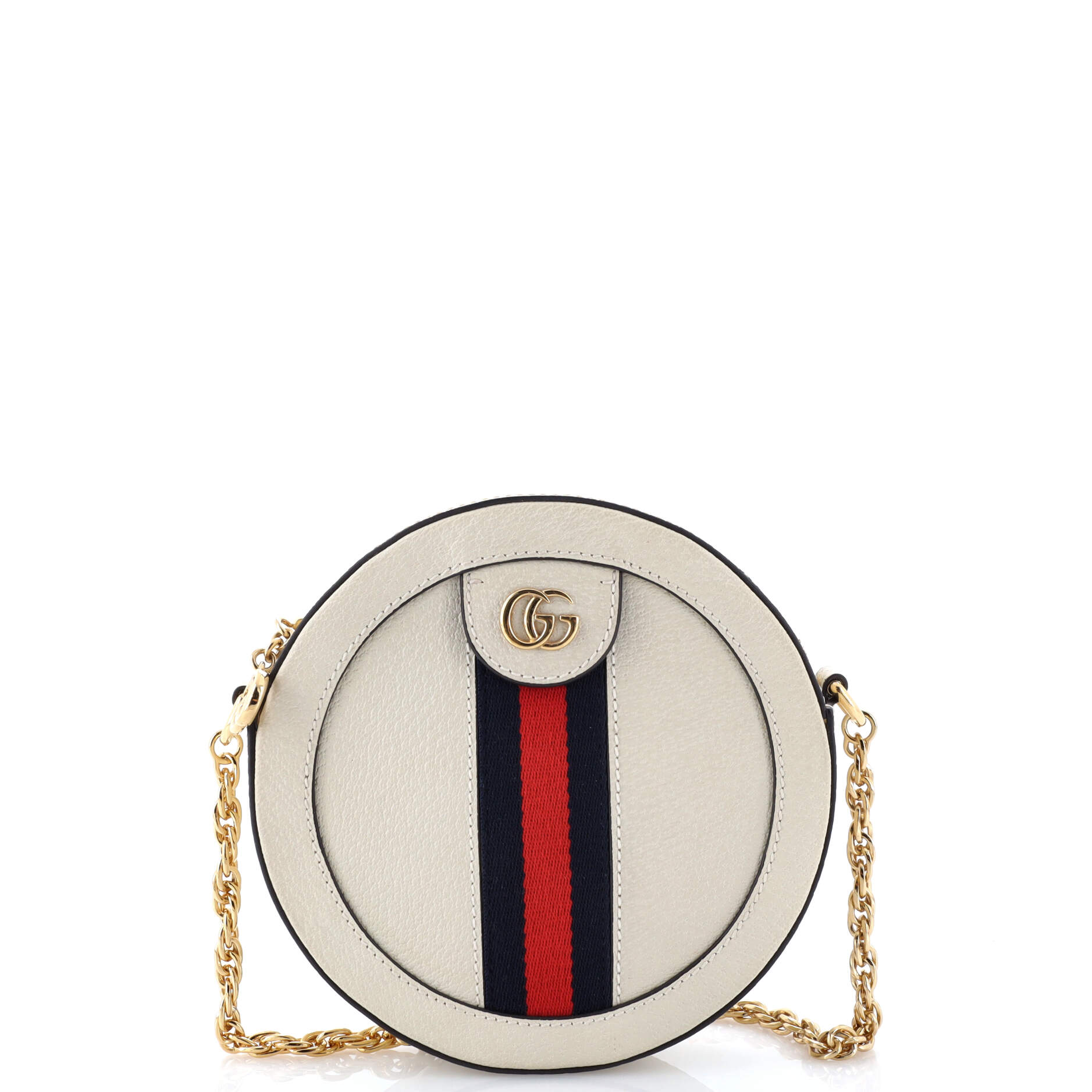 Gucci Ophidia Round Shoulder Bag Leather Mini