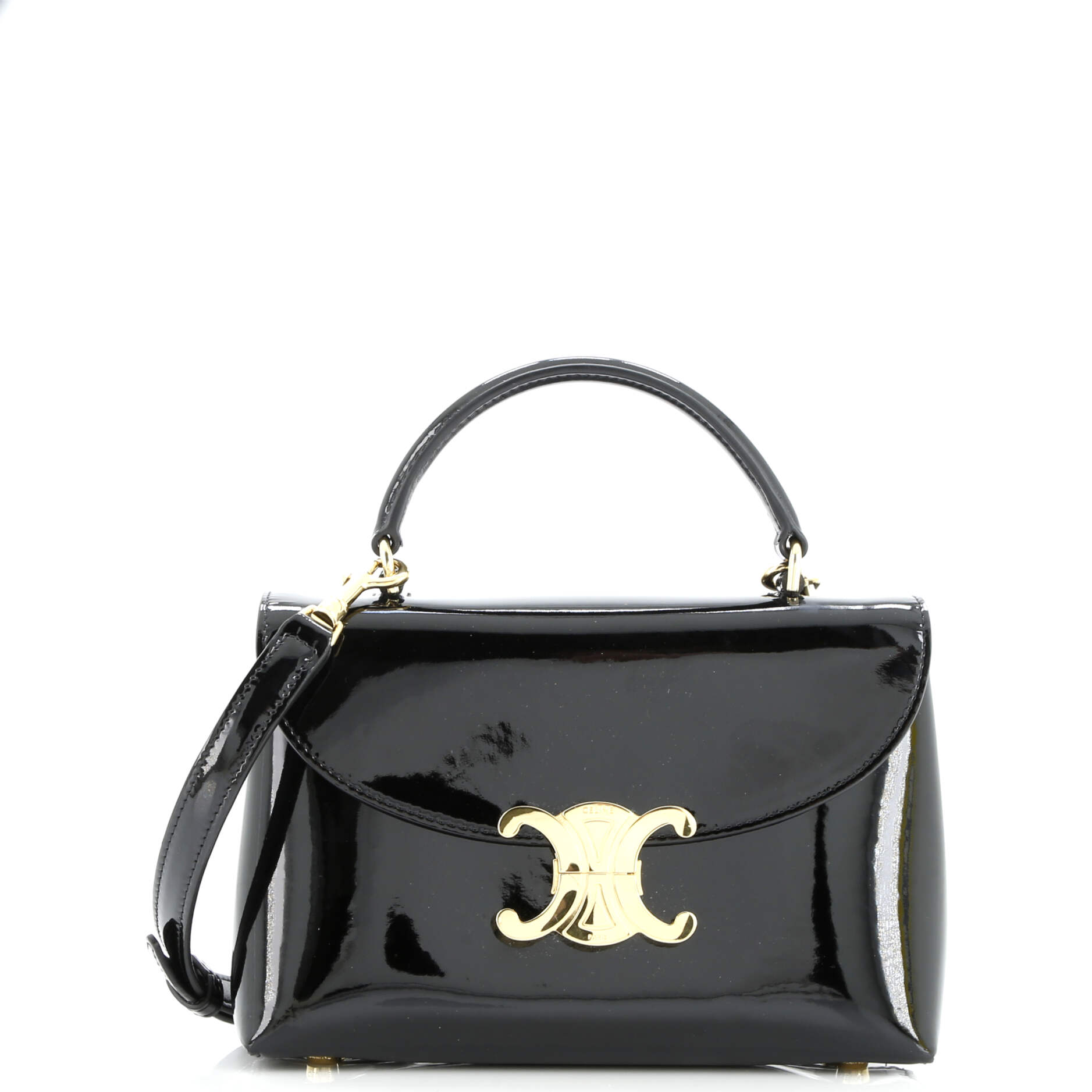 Celine Nino Top Handle Bag Leather Teen