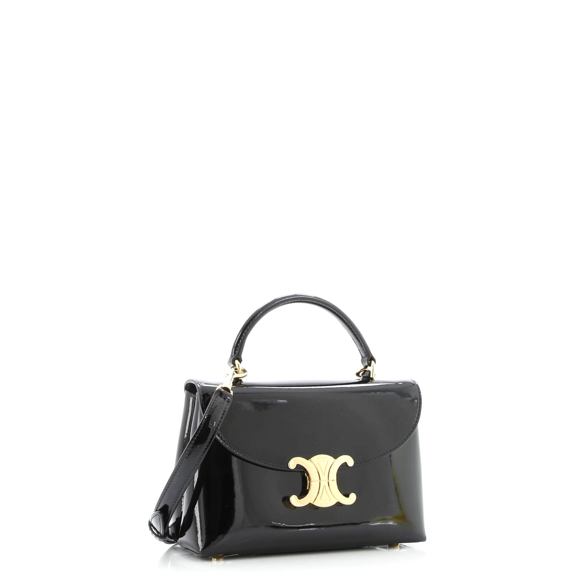 Celine Nino Top Handle Bag Leather Teen