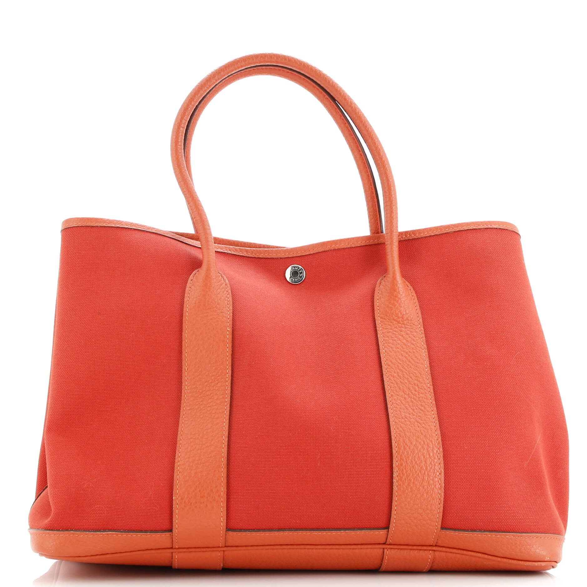 Hermes Garden Party Tote Toile and Leather 36