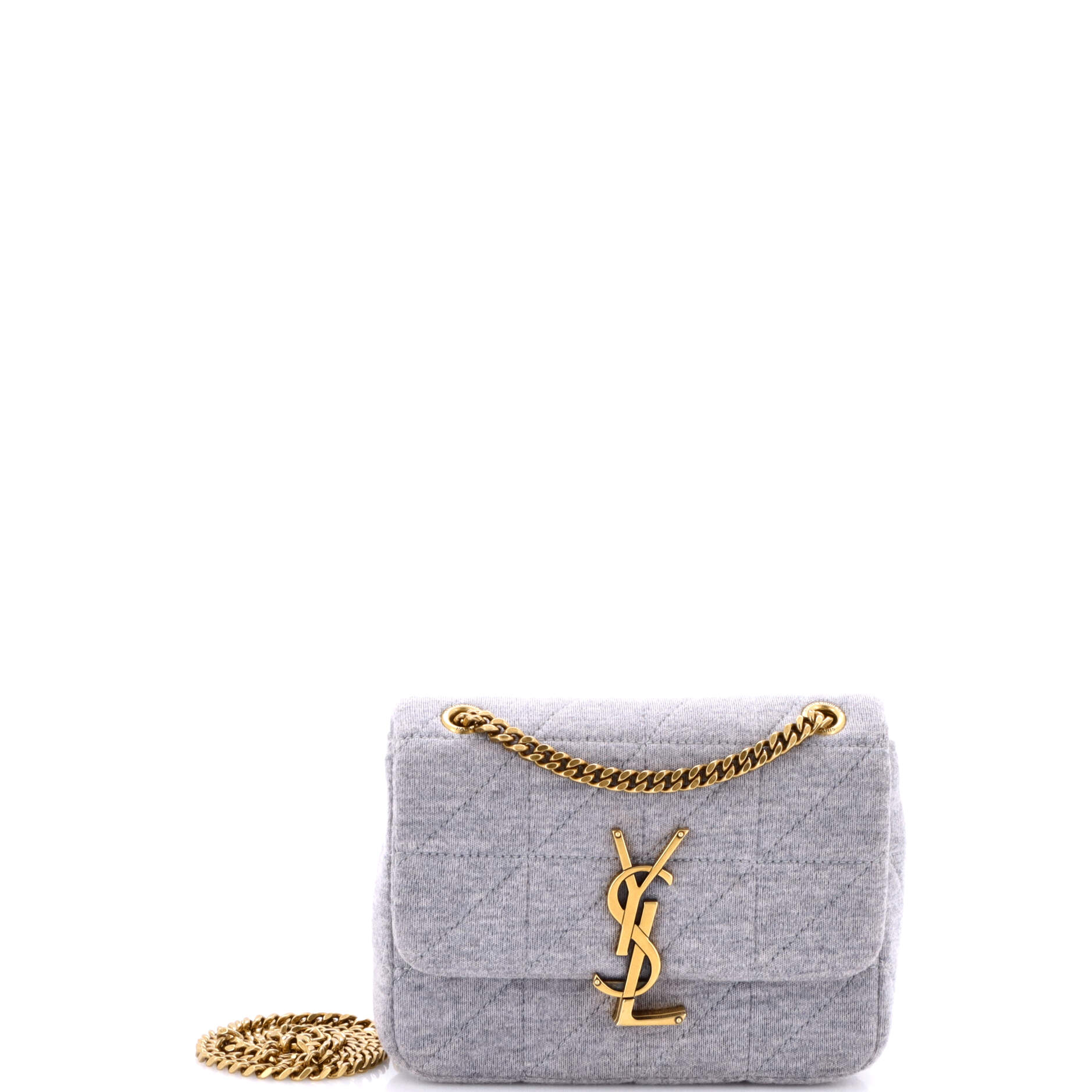 Saint Laurent Jamie Flap Bag Quilted Jersey Small