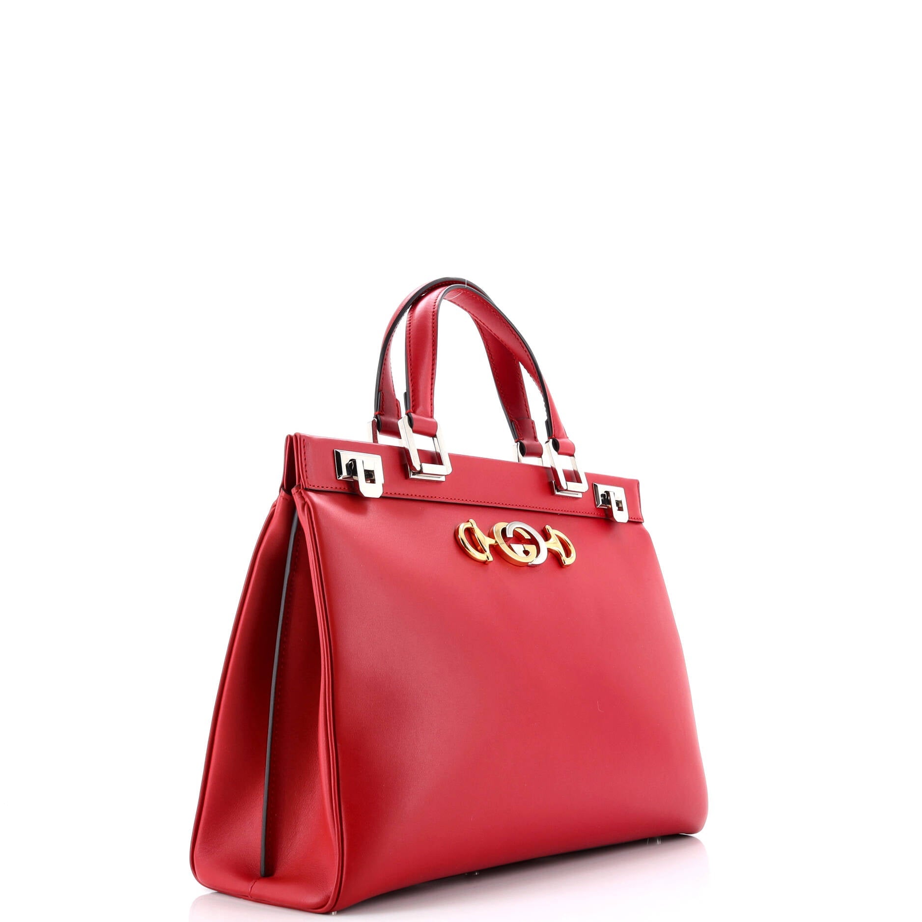 Gucci Zumi Top Handle Bag Leather Medium