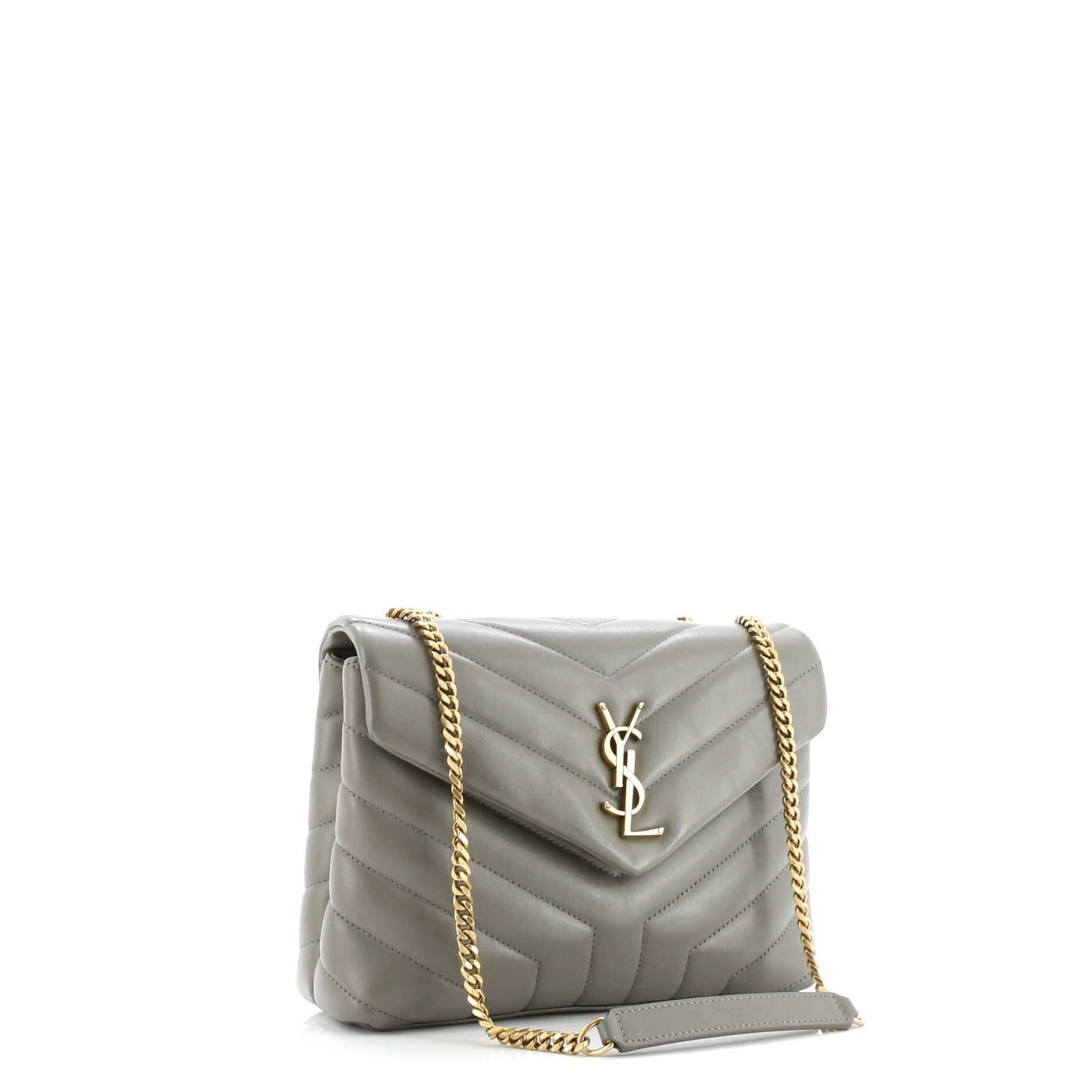 Saint Laurent Loulou Shoulder Bag Matelasse Chevron Leather Small