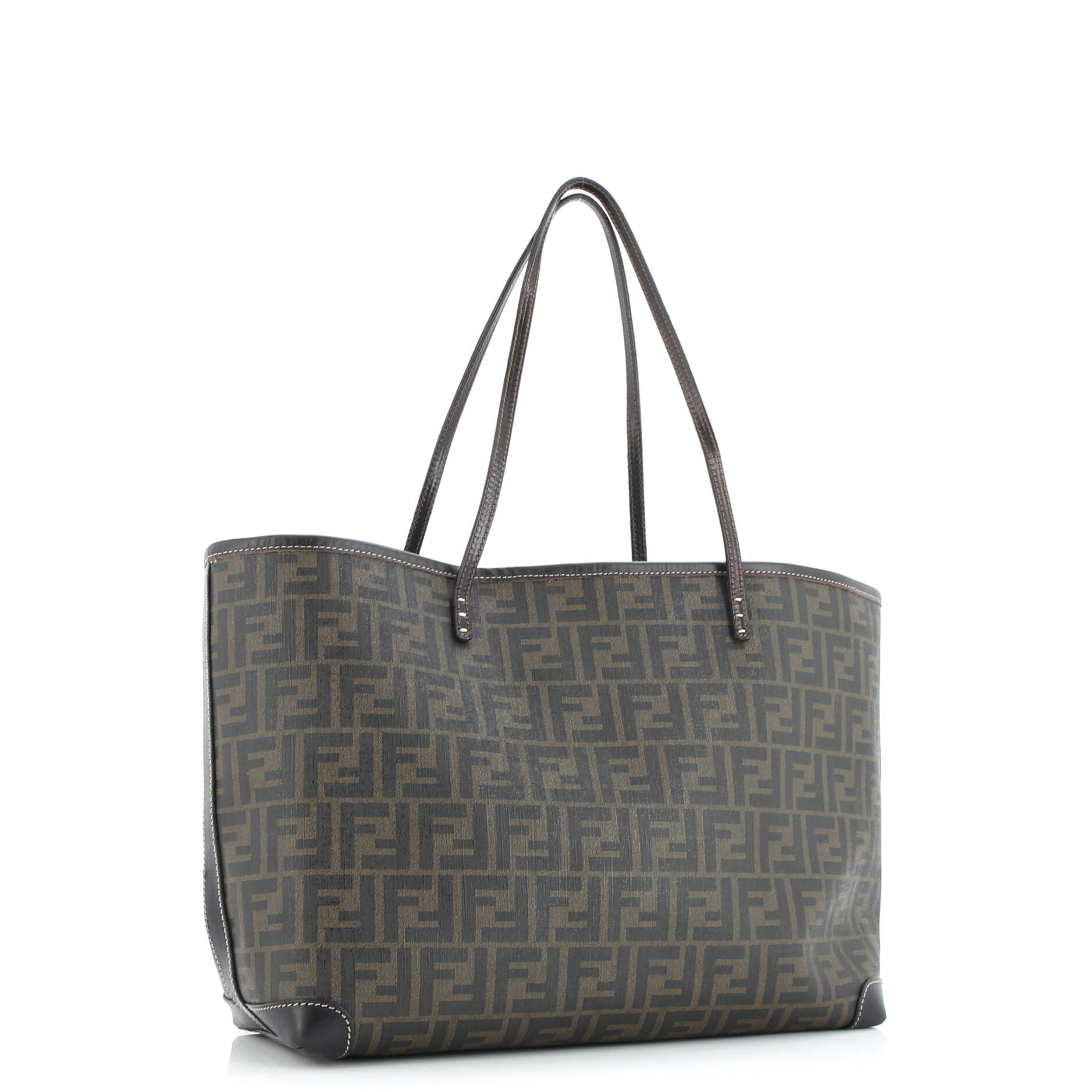 Fendi Roll Tote Zucca Coated Canvas Medium