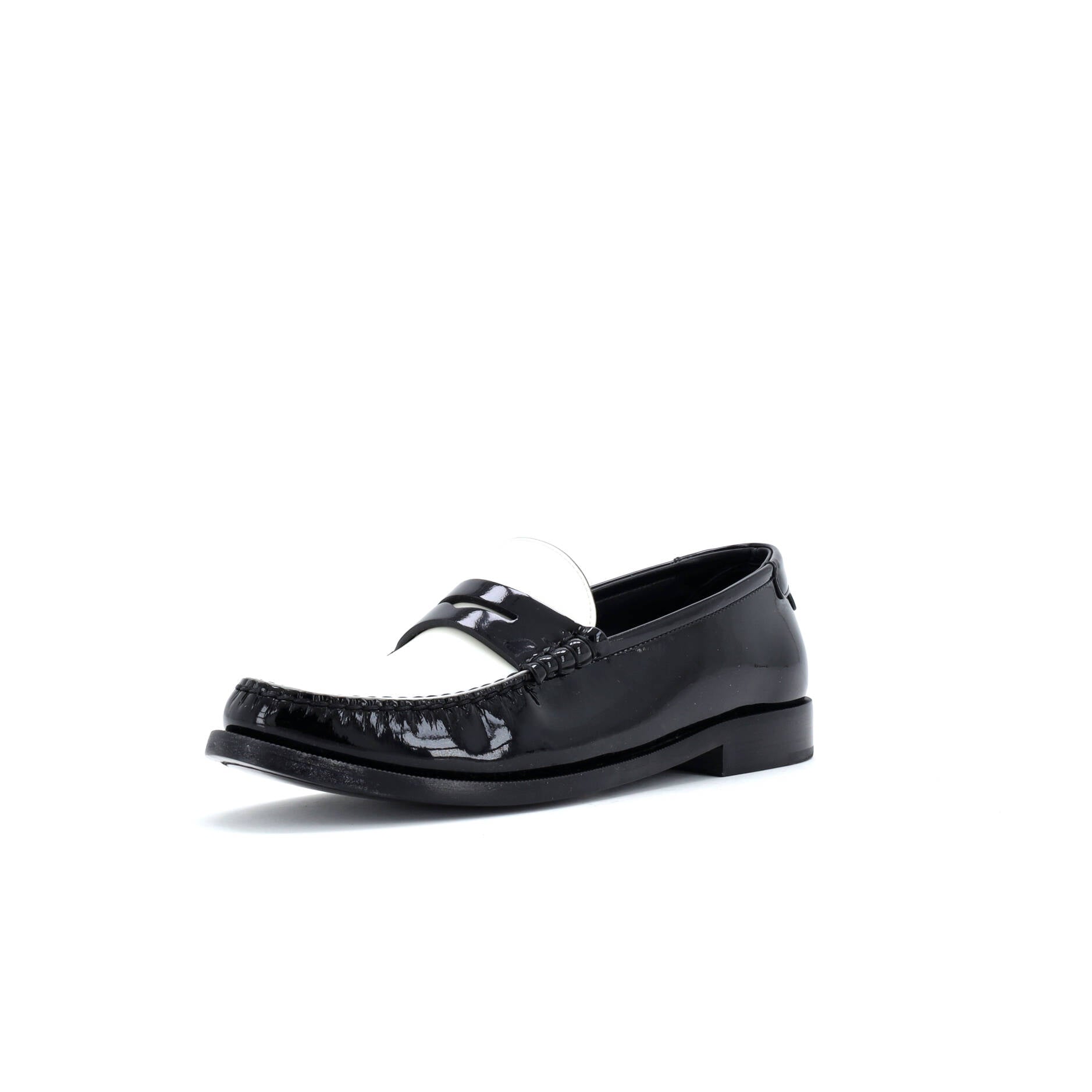 Saint Laurent Women's Le Monogram Penny Loafers Patent
