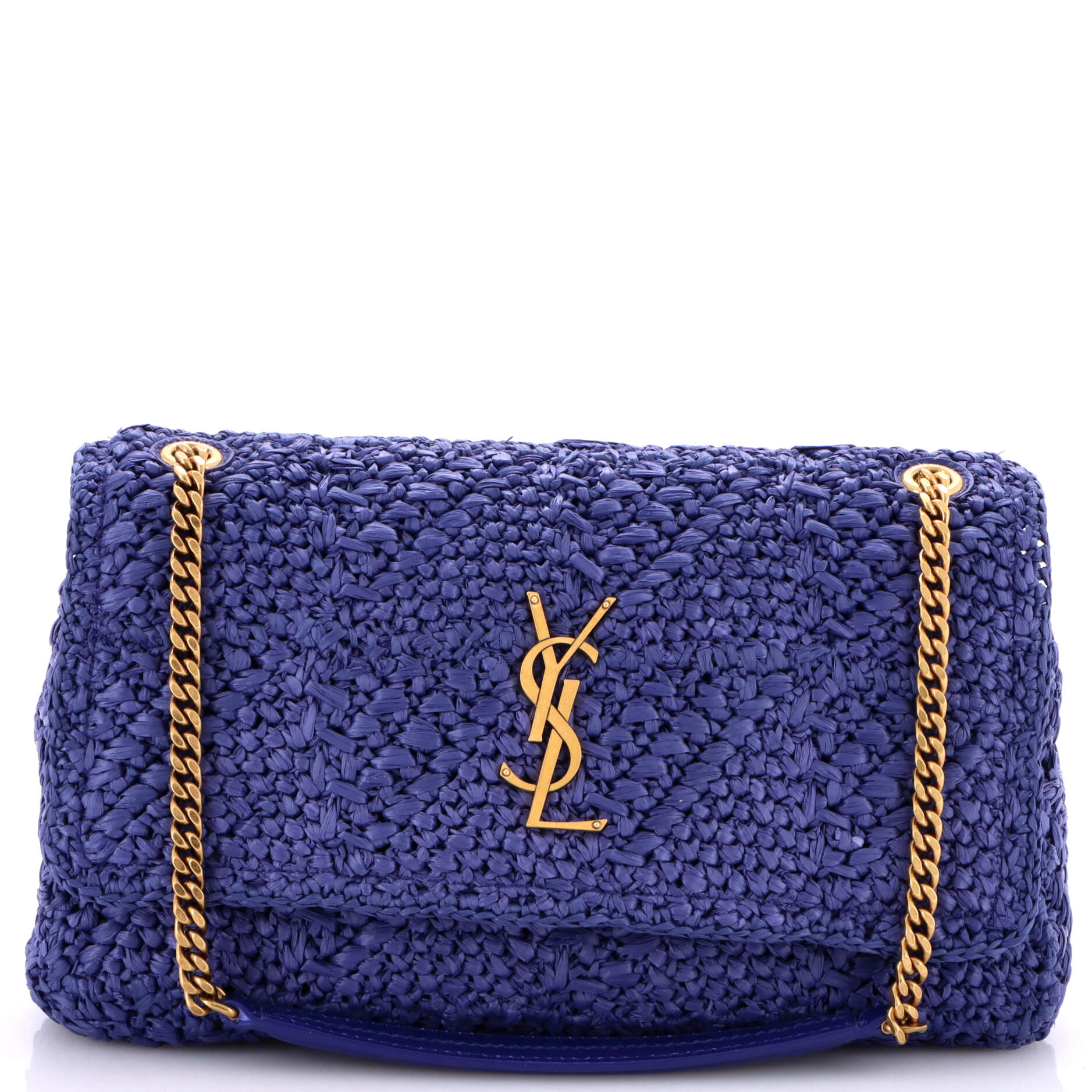Saint Laurent Jamie Flap Bag Crochet Raffia Medium
