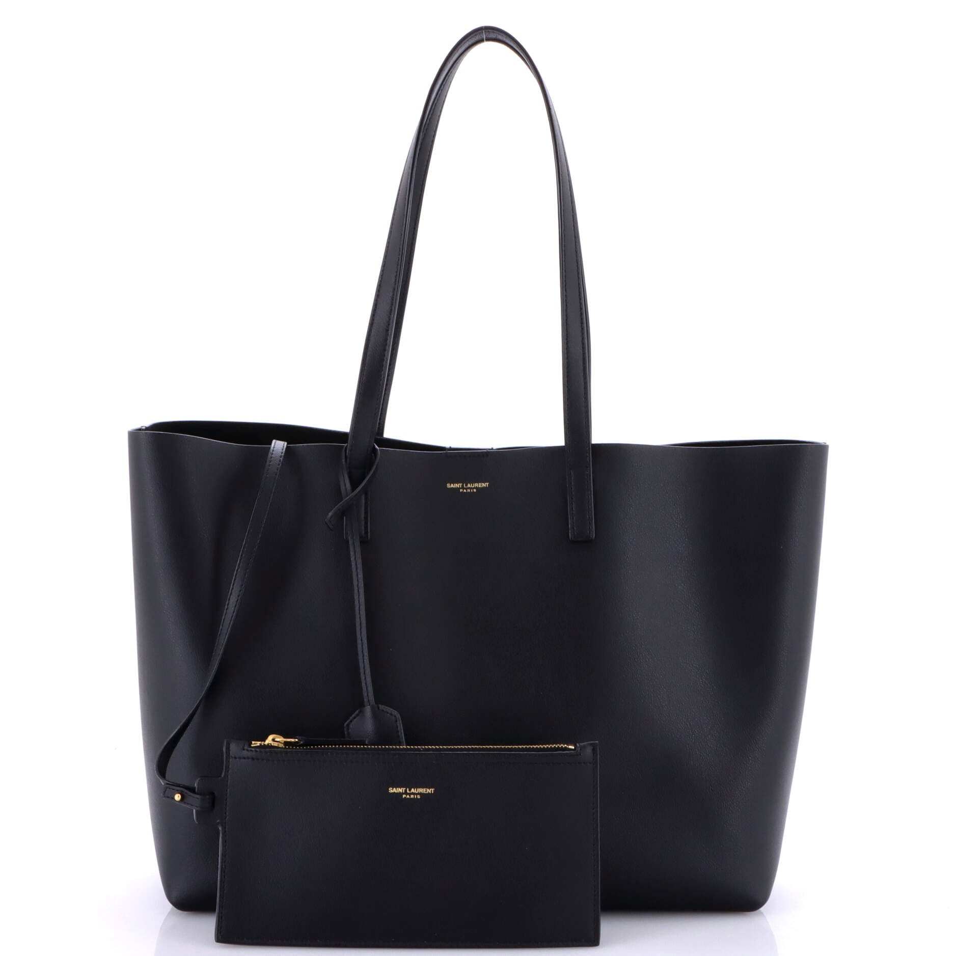 Saint Laurent Shopper Tote Leather Large