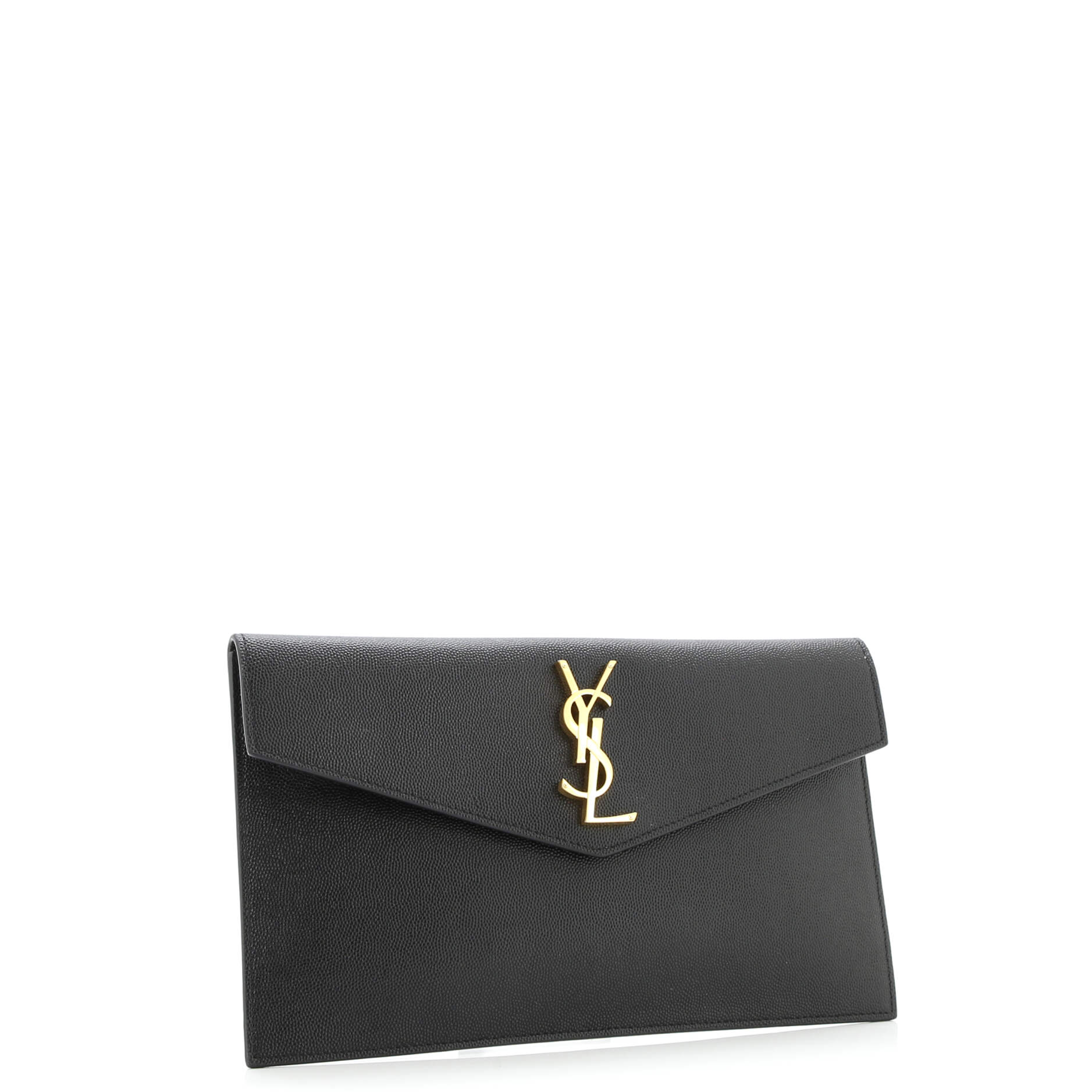 Saint Laurent Uptown Flap Wallet Leather Long