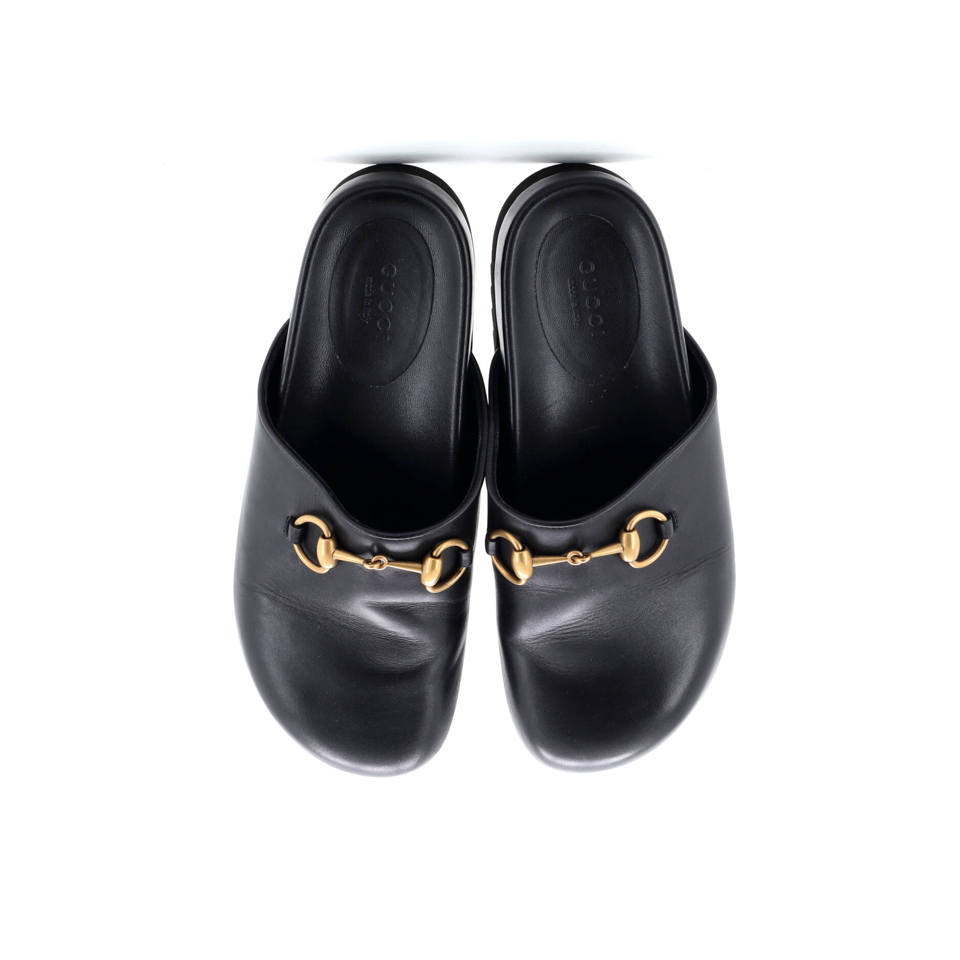 Gucci Women's Jakarta Horsebit Mules Leather