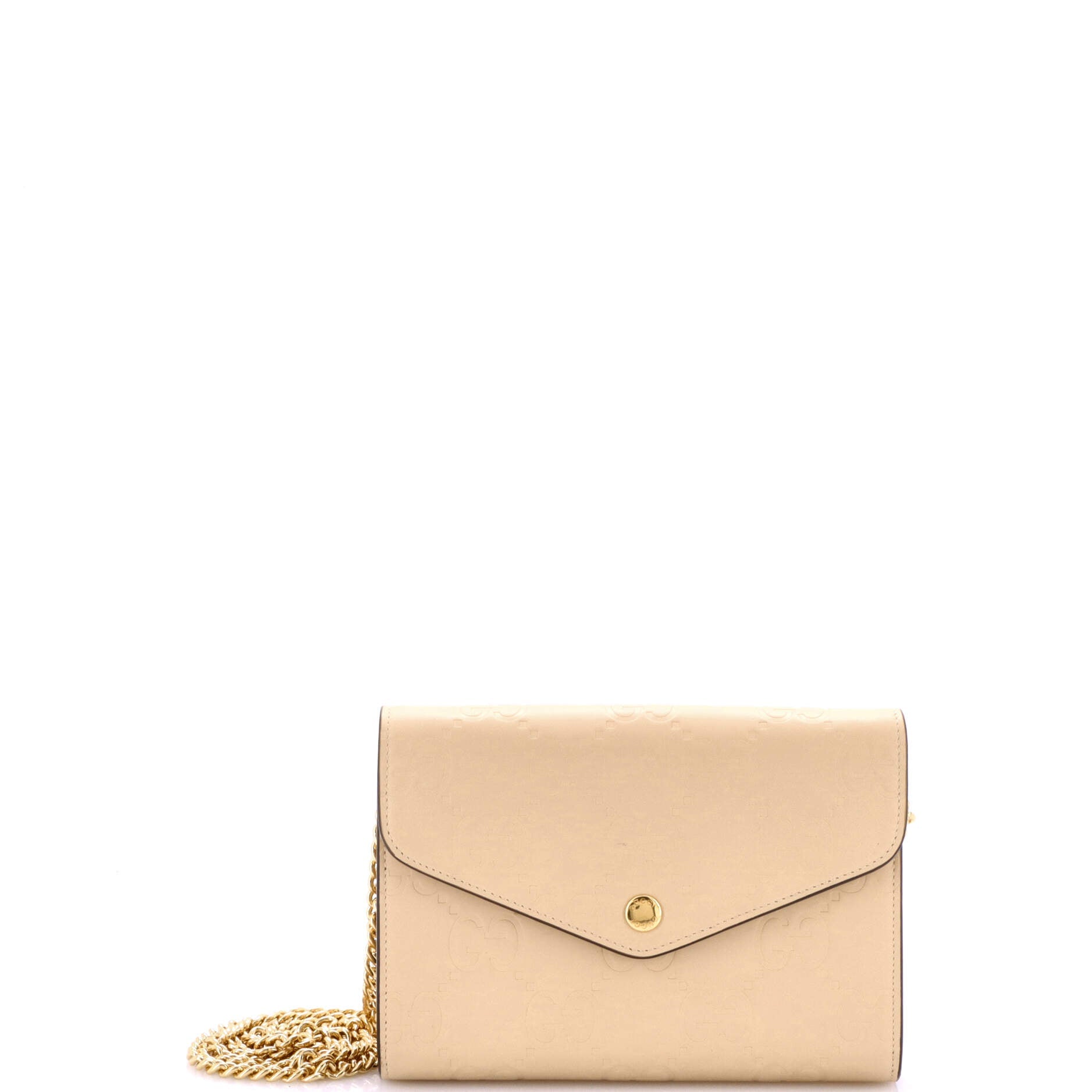 Gucci Envelope Wallet on Chain Guccissima Leather