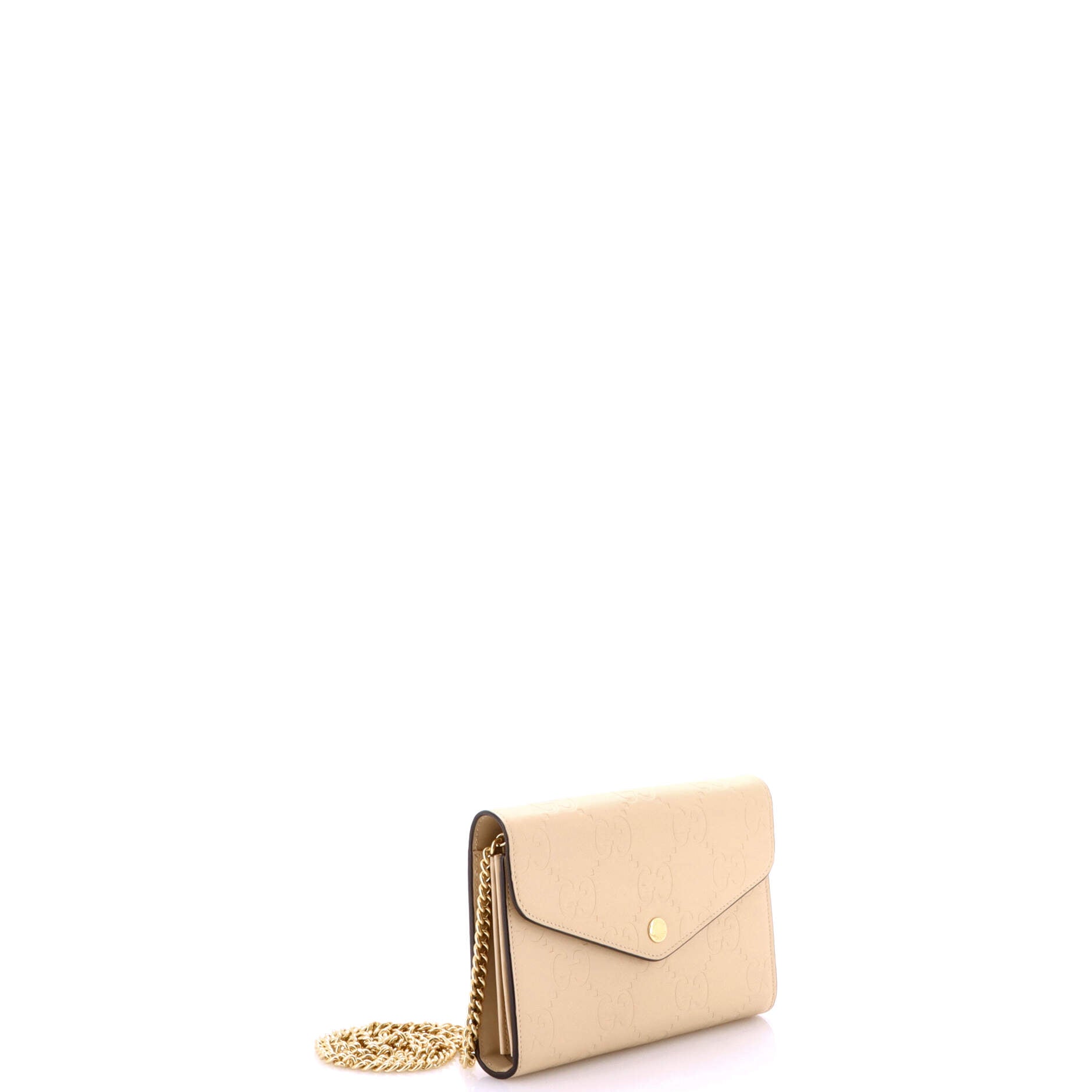 Gucci Envelope Wallet on Chain Guccissima Leather