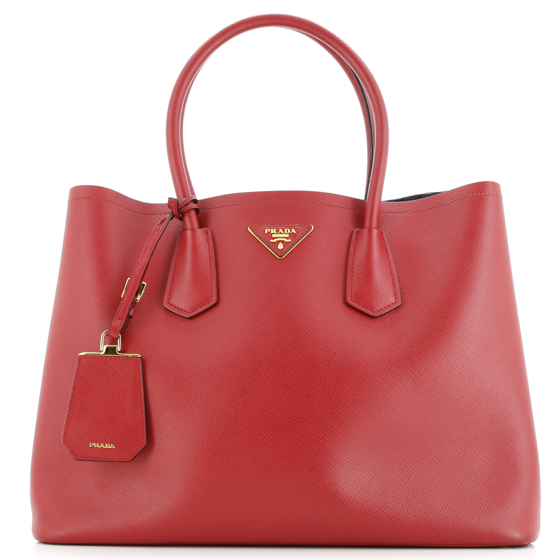 Prada Cuir Double Tote Saffiano Leather Large