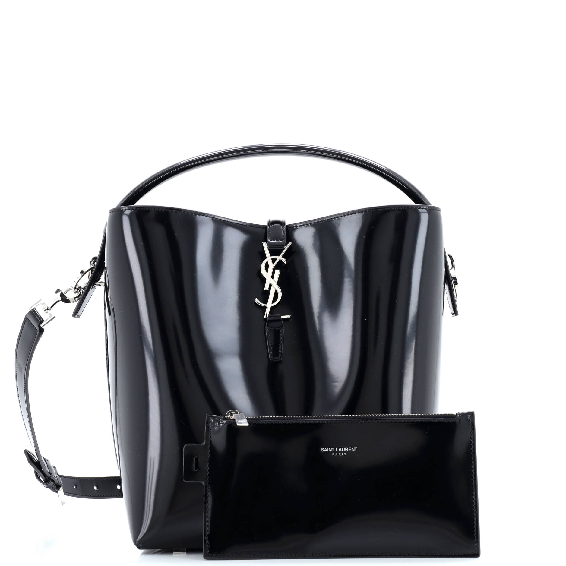 Saint Laurent Le 37 Bucket Bag Patent