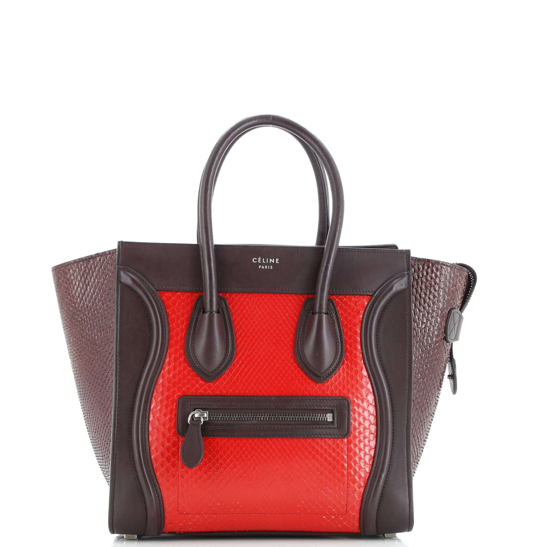 Celine Luggage Bag Python Micro